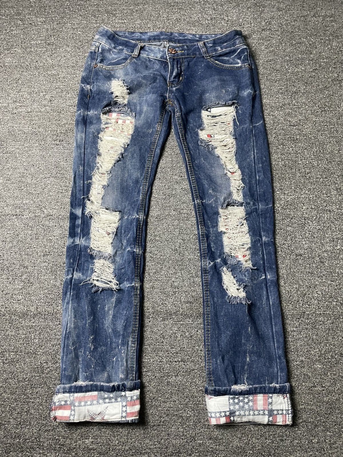 Jean × Vintage JEANS Brand Distressed Denim Ripped Jeans (104) Size US 28 / EU 44 - 1 Thumbnail