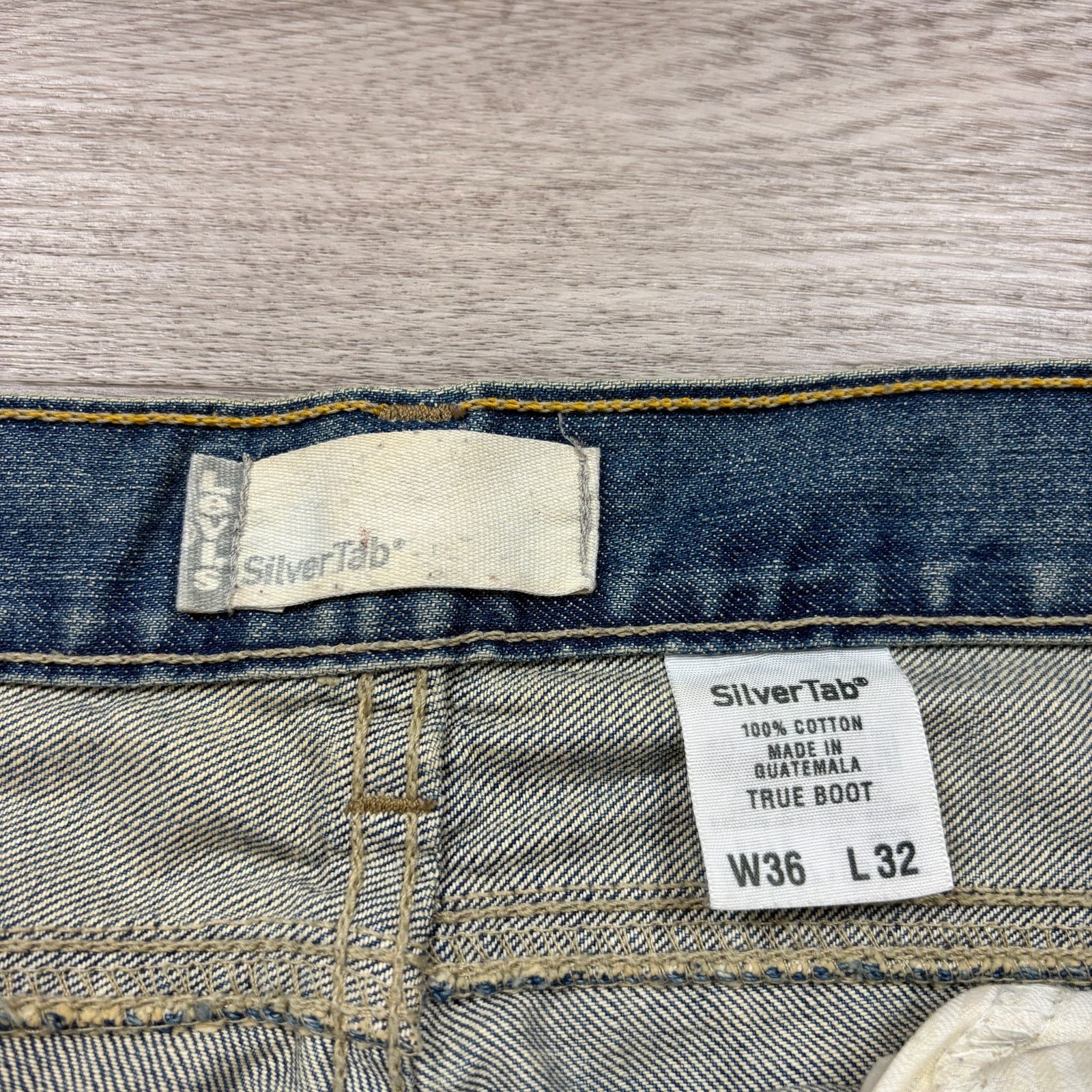 Levi's × Vintage VTG Y2K Levi's Silvertab Baggy True Boot Jeans Men's 38x32 Size US 38 / EU 54 - 10 Thumbnail