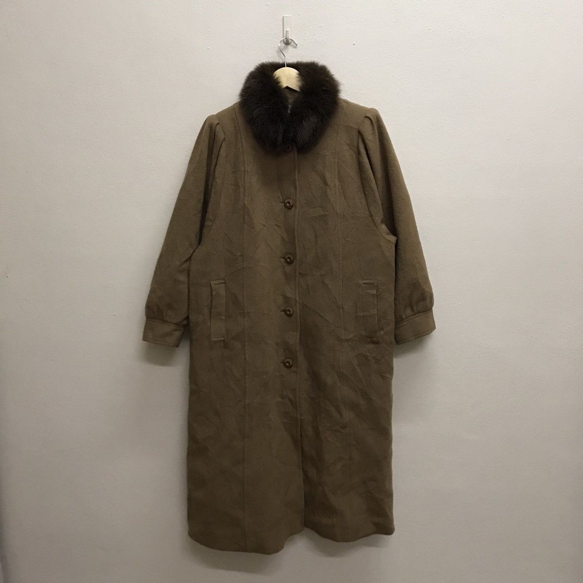 Nina Ricci Nina Ricci Paris Fur Wool Long Coat Jacket Size L / US 10 / IT 46 - 14 Thumbnail
