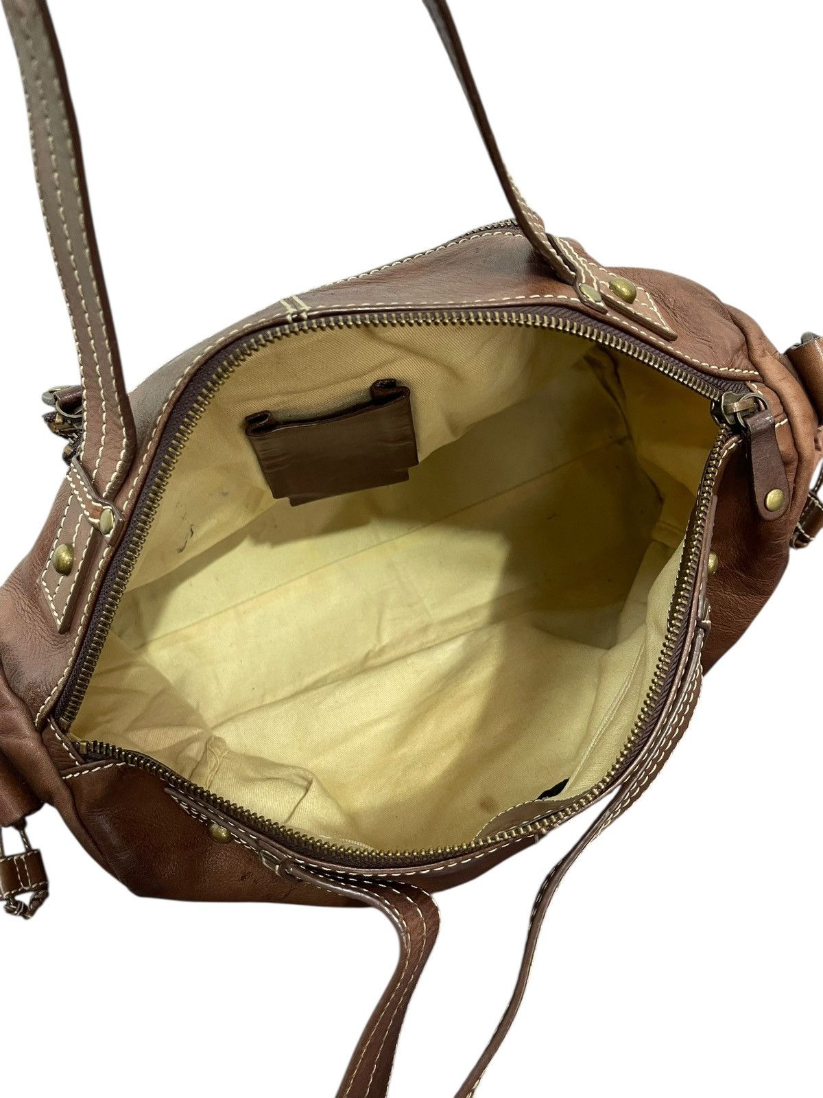 Genuine Leather Full Leather Max & Co Tote Hand Bag 2🟩2 Size ONE SIZE - 17 Thumbnail