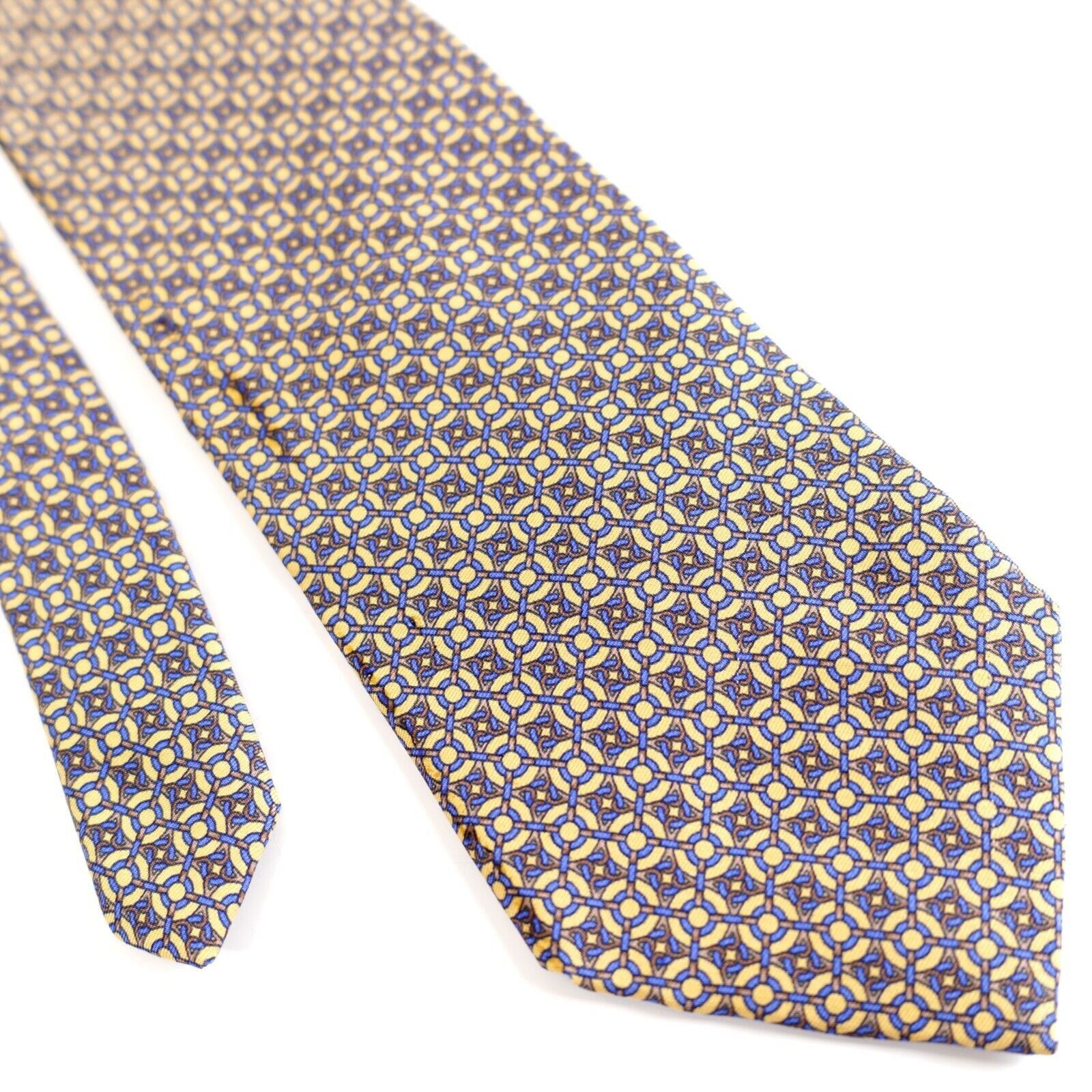 Brooks Brothers Brooks Brothers Makers Yellow Blue Geometric Short Print Sil Size ONE SIZE - 1 Thumbnail