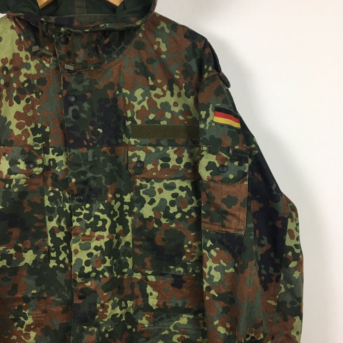 Vintage Vtg 98 Scharrer Untergrb German Camouflage Field Jacket Size US L / EU 52-54 / 3 - 5 Thumbnail