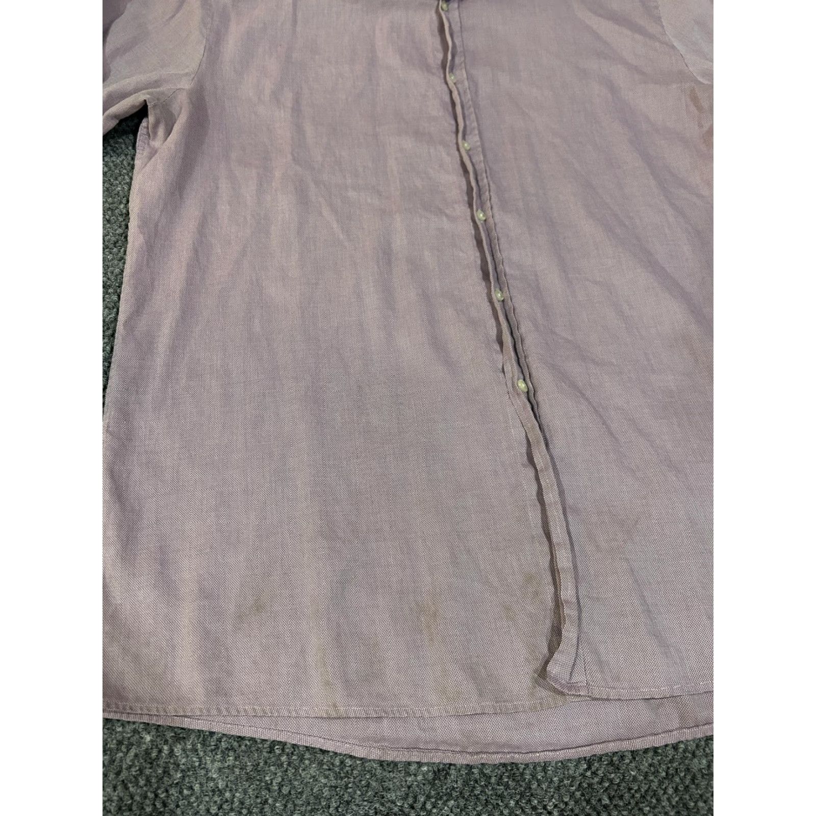 Hugo Boss HUGO BOSS Shirt Mens 17.5 34/35 Purple Modern Fit Long Sleeve Dress Button Down Shirt Size 48R - 3 Thumbnail