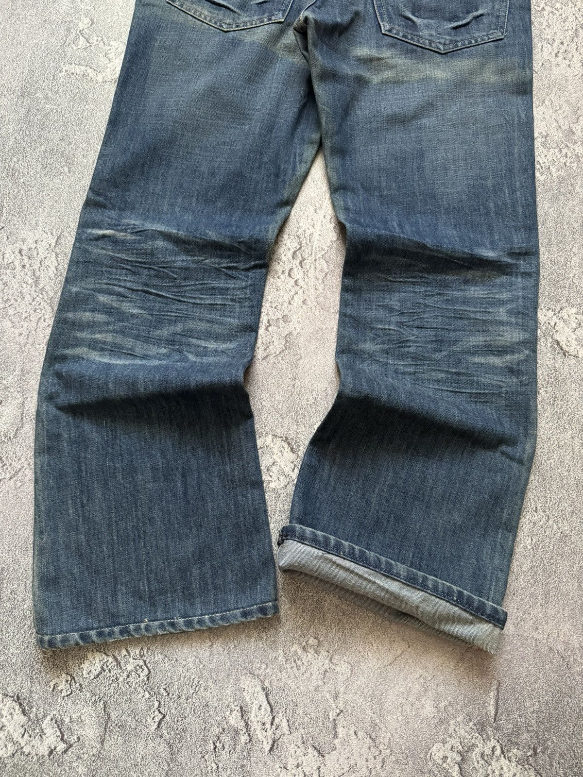 Diesel × Diesel Black Gold Diesel 34 flared denim pant trouser Jean chino distressed Size US 34 / EU 50 - 2 Thumbnail