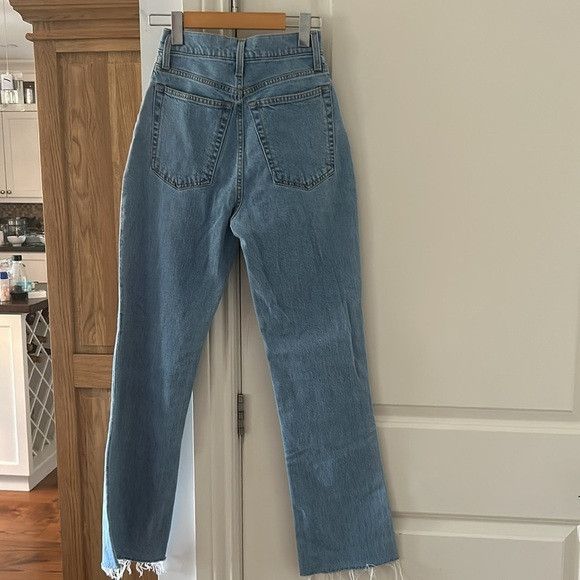 Helmut Lang 🎀 HELMUT LANG high rise slim leg jeans with raw hem 26 Size 24" / US 00 / IT 34 - 9 Thumbnail