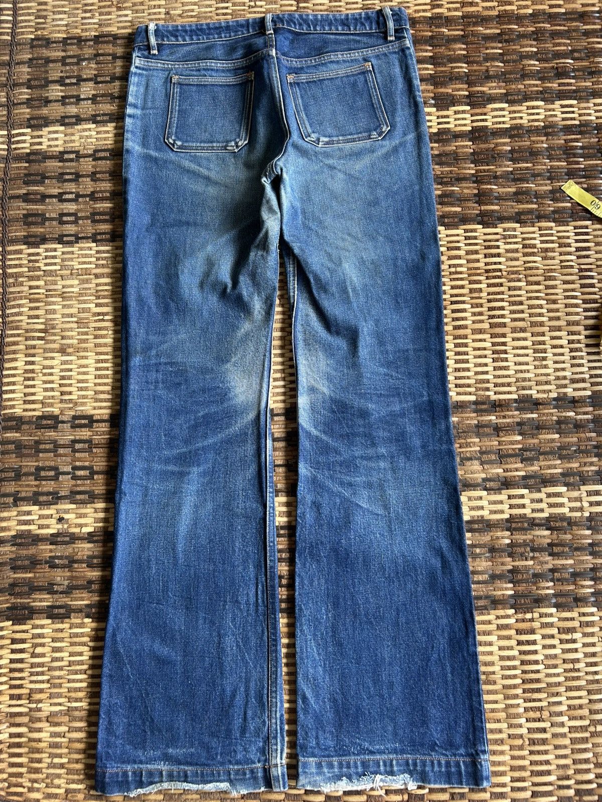 Japanese Brand × Kapital × Vintage Flare A.P.C Mudwash Denim Jeans Size US 32 / EU 48 - 15 Thumbnail