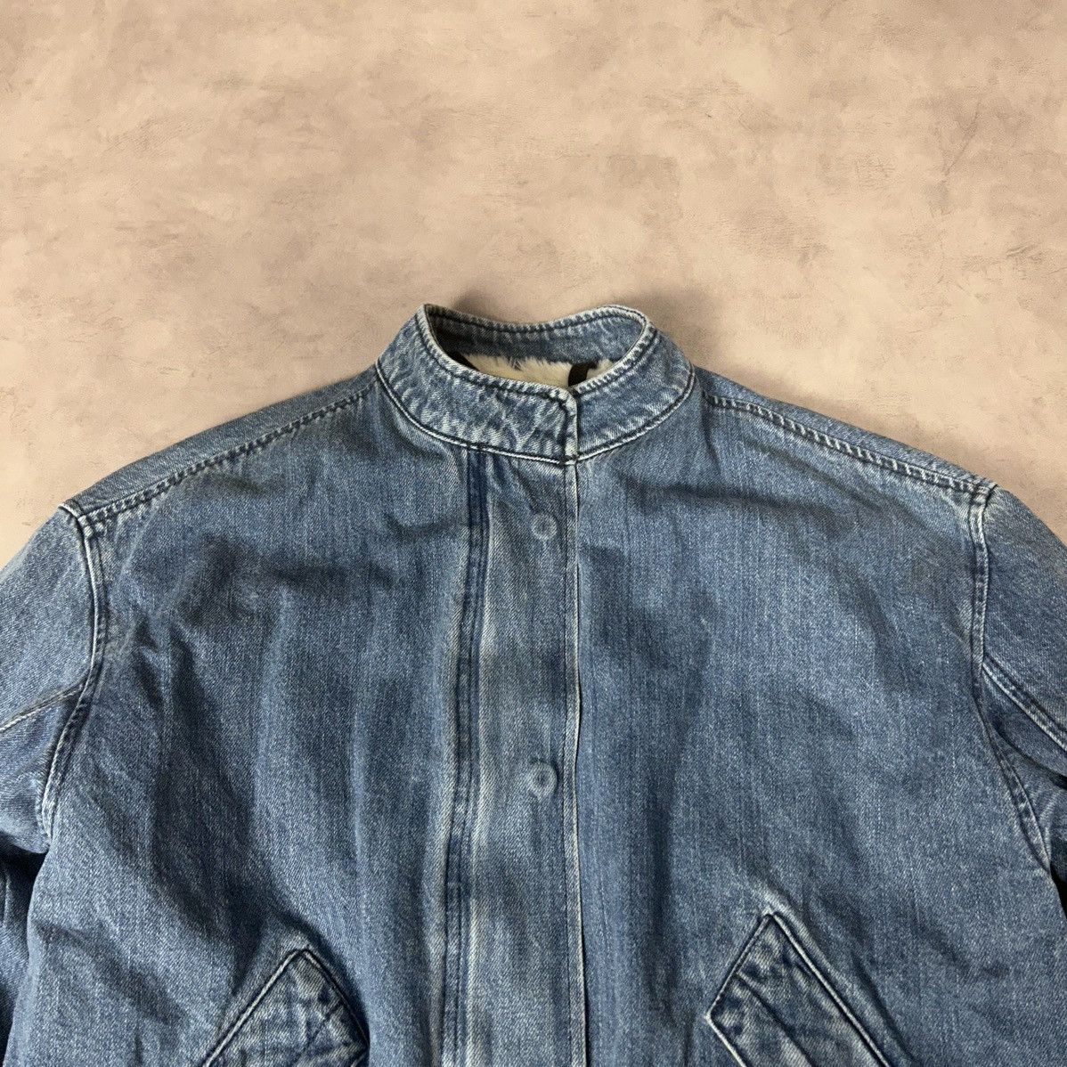 Helmut Lang Helmut Lang Women's Fur Lined Denim Parka USA Size:S Size S / US 4 / IT 40 - 3 Thumbnail