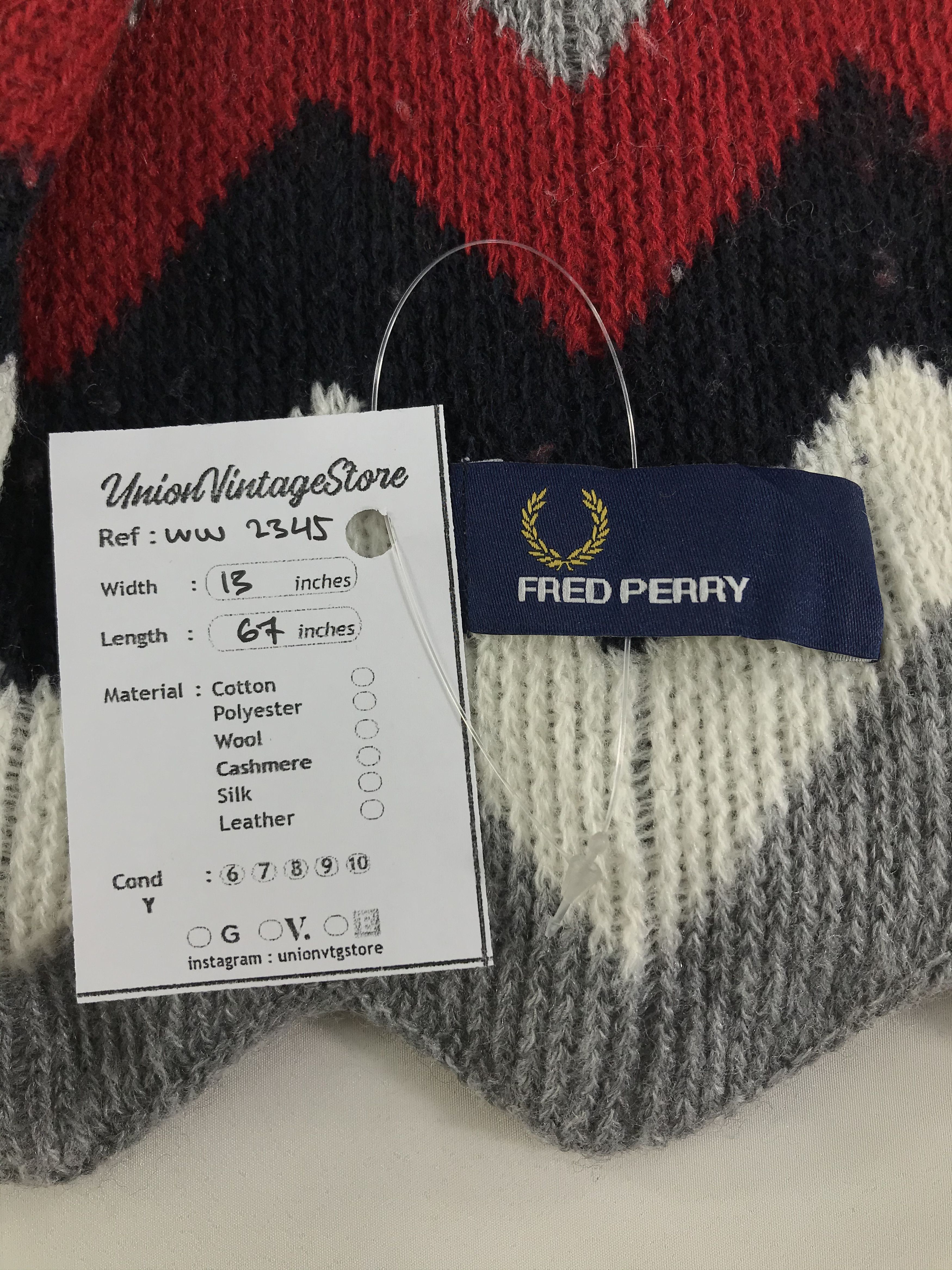 Fred Perry Fred Perry Scarf / Muffler / Neckwear - WW2345 Size ONE SIZE - 5 Thumbnail