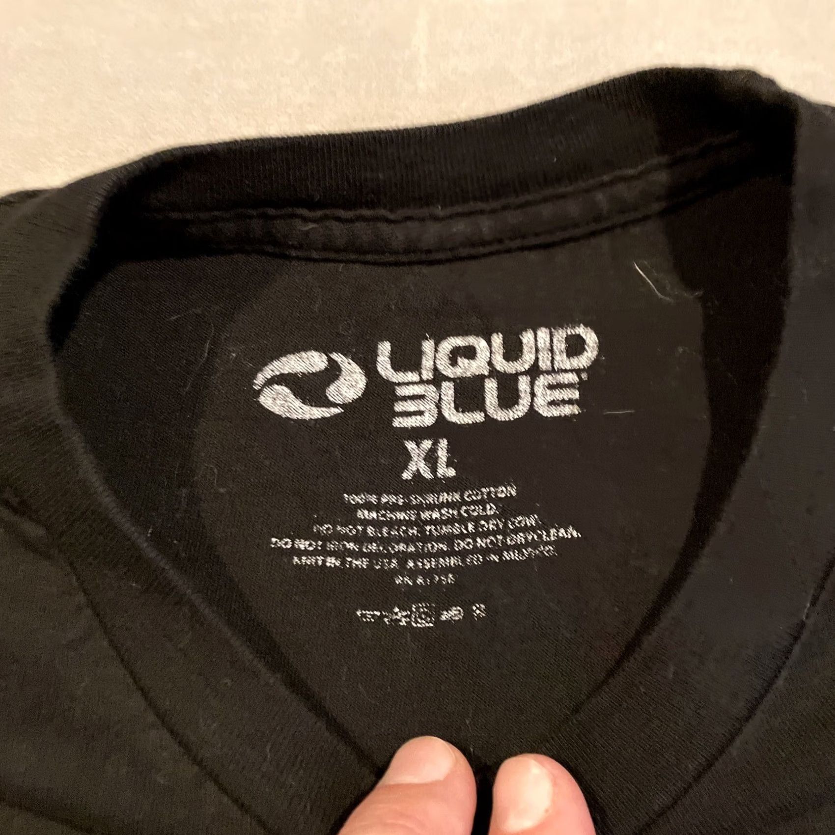 Liquid Blue Liquid Blue - Pink Floyd - Dark Side Of The Moon / The Wall - T Shirt - XL Men Black Cotton Knit Crew Neck Short Sleeve Logo Graphic Print Vintage No Size US XL / EU 56 / 4 - 4 Thumbnail