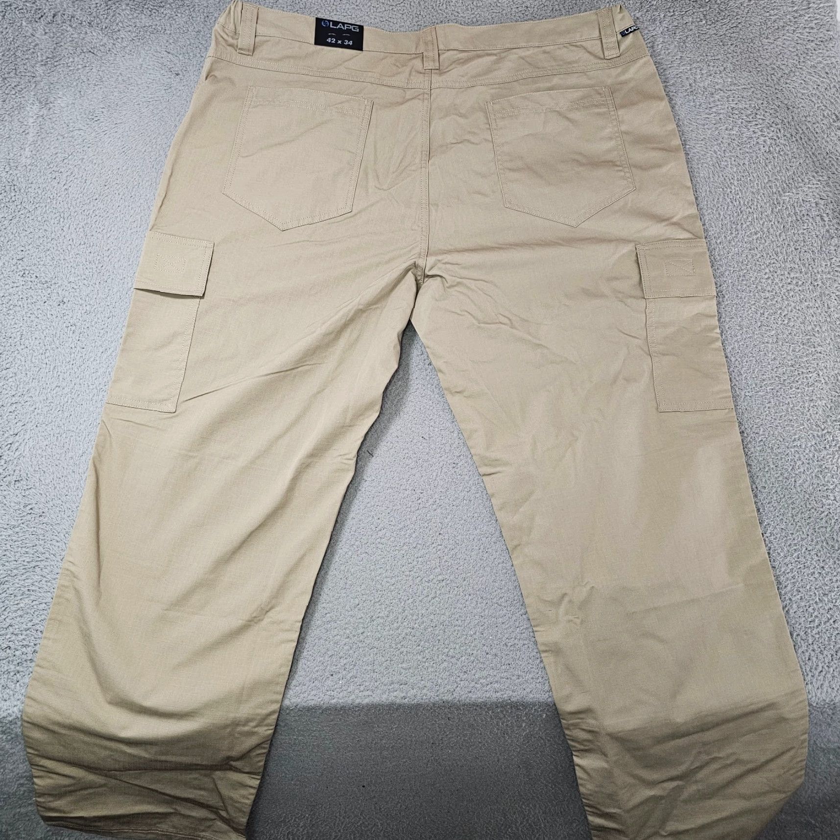Vintage LA Police Gear Core Cargo Pants Mens 42x34 Khaki Ripstop BTP9001 Cargo Pants Regular Khaki Army Shirt? Size US 42 / EU 58 - 7 Thumbnail