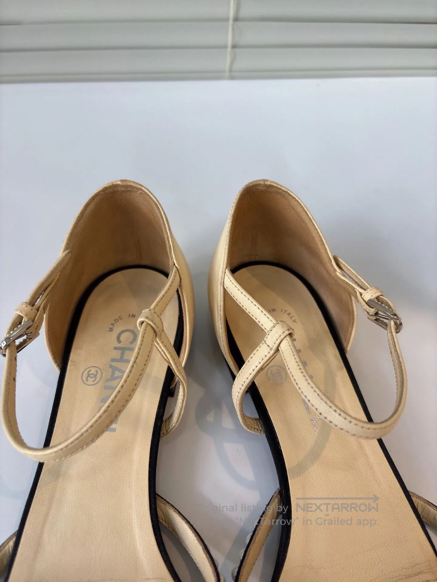 Chanel Chanel Pearl Pointed Flat Shoes. Size US 8 / IT 38 - 8 Thumbnail