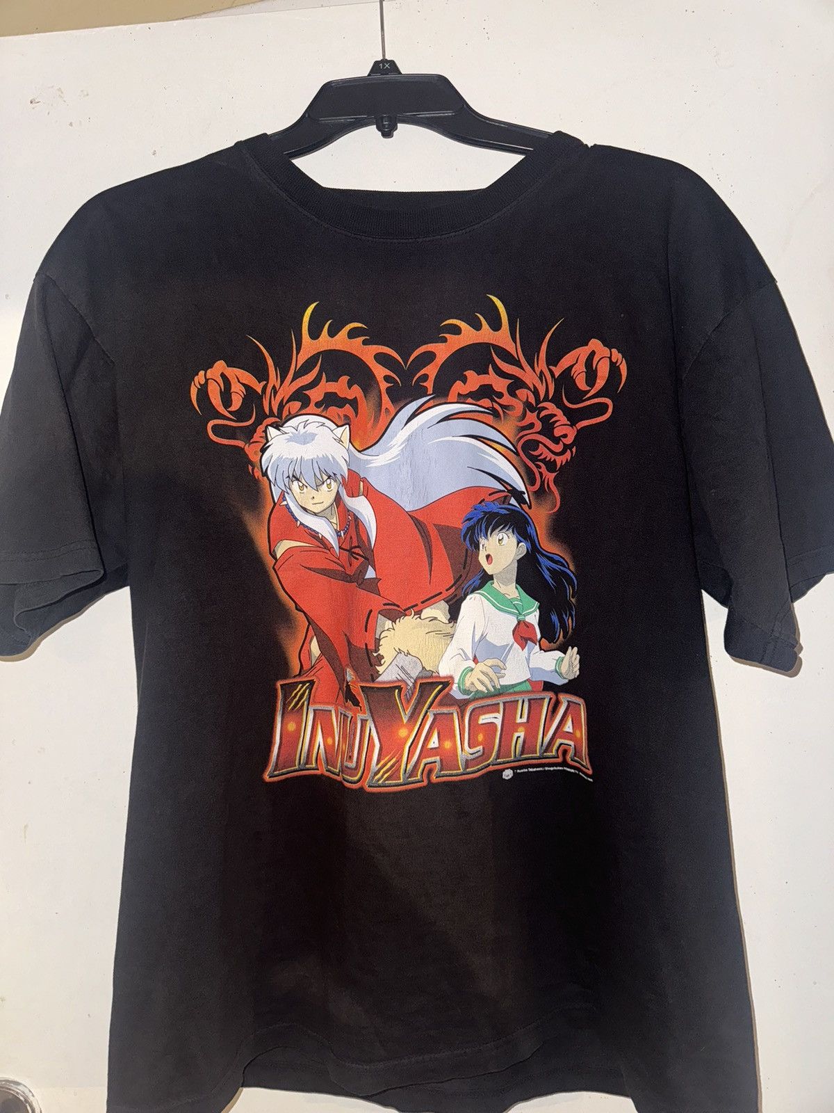 image of 2000S Vintage Inuyasha Shirt in Black, Men's (Size XL)