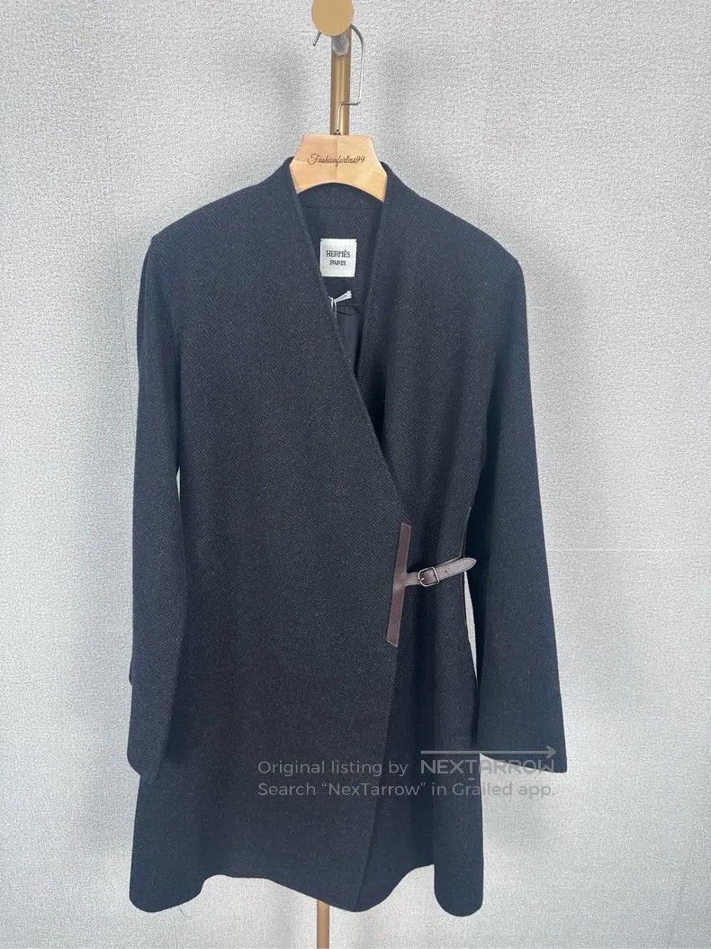 Hermes Hermes Black Long Coat Jacket Size XS / US 0-2 / IT 36-38 - 1 Thumbnail