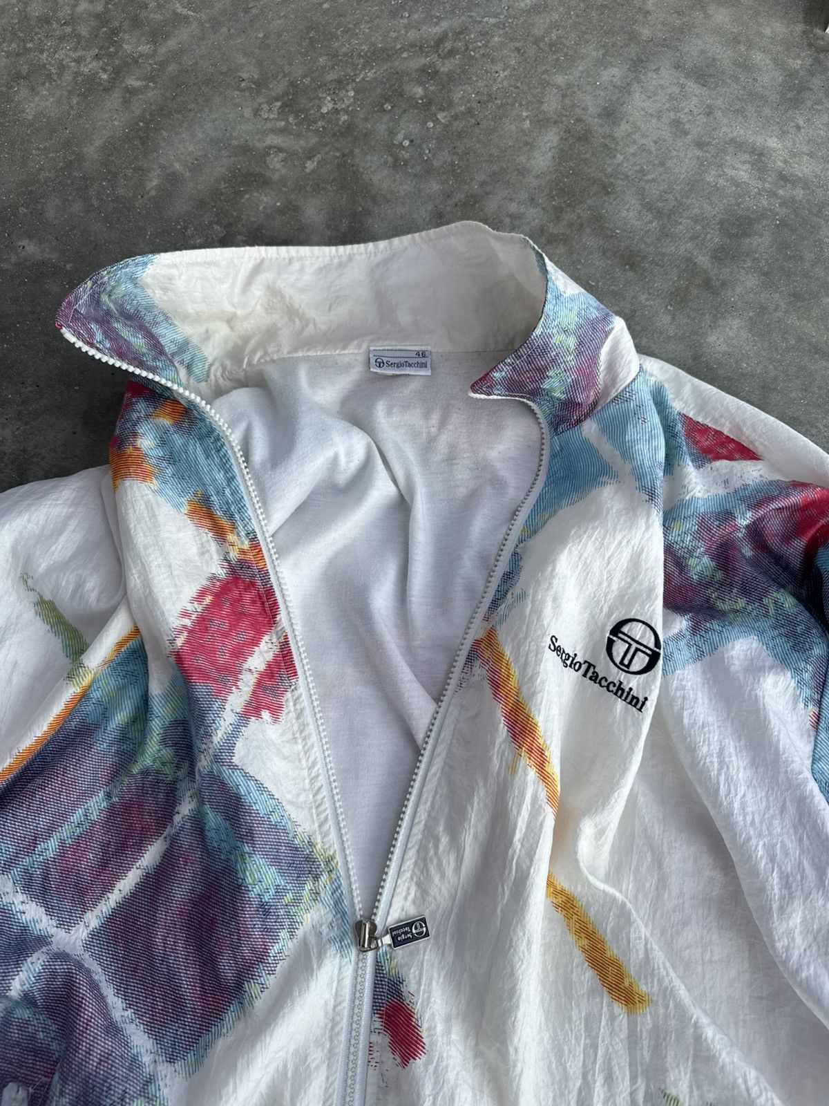 Sergio Tacchini Vintage 80s 90s Sergio Tacchini Windbreaker Jacket Hype Size US L / EU 52-54 / 3 - 5 Thumbnail
