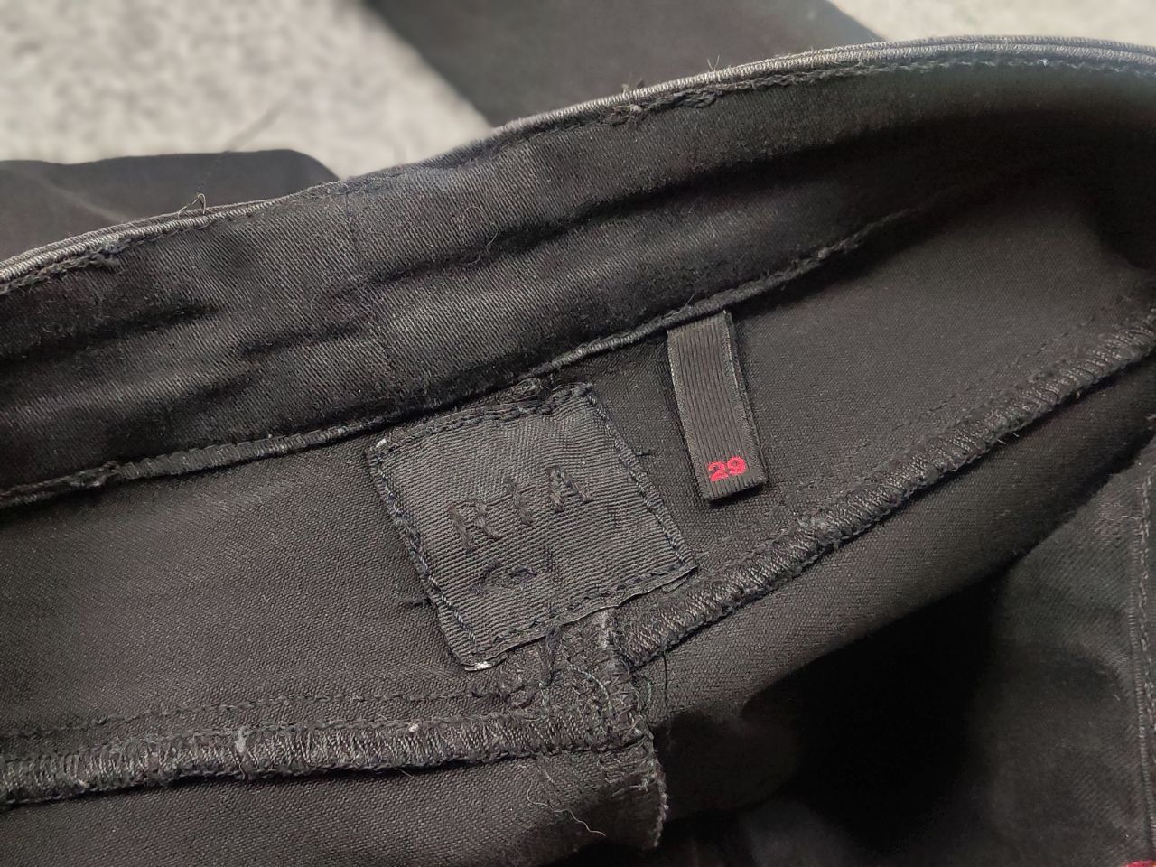 Rta Road To Awe RTA design Black Distressed denim Slim Fit Jeans Size 29" - 16 Thumbnail