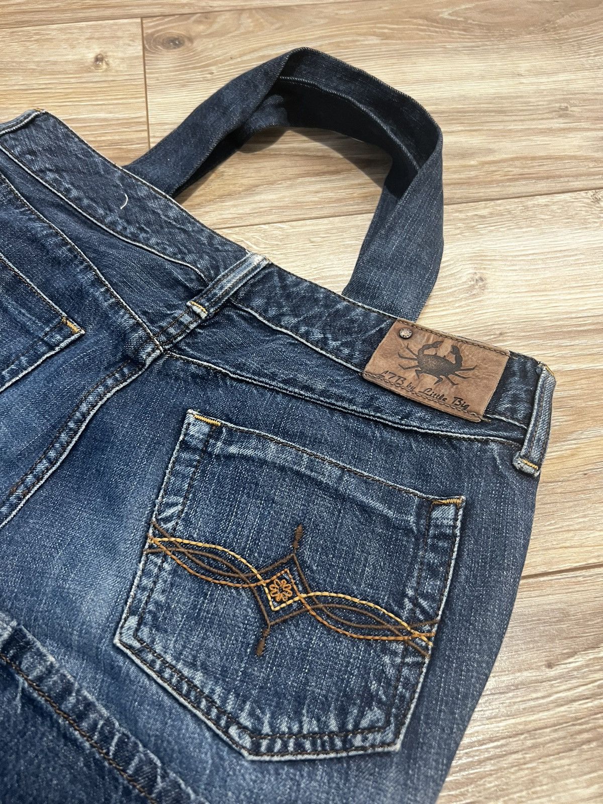 Japanese Brand × Vintage Shoppers Bag Jeans Vintage Japanese Handmade Size ONE SIZE - 5 Thumbnail