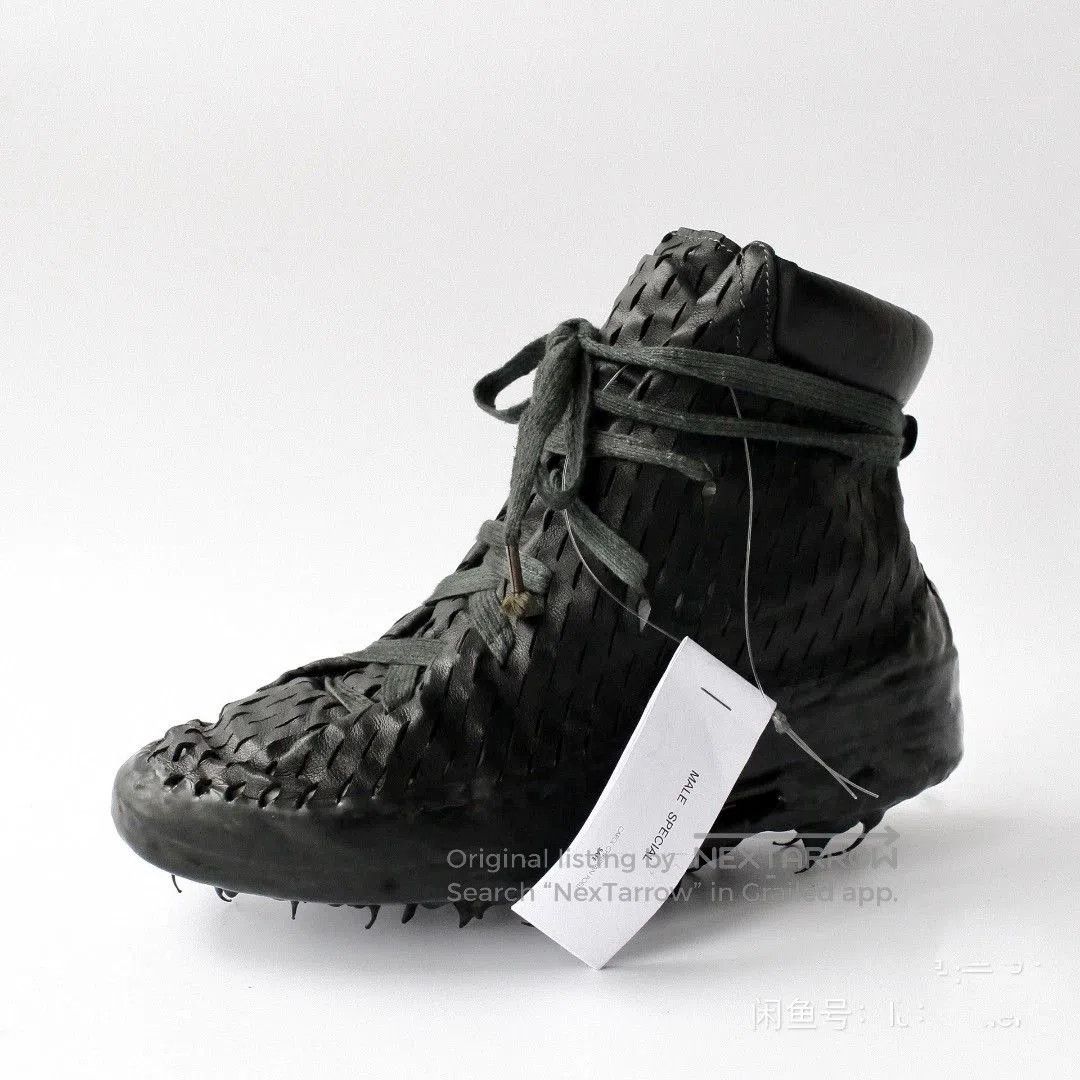 Carol Christian Poell black drip rubber perforated sneakers. Size US 10 / EU 43 - 1 Thumbnail
