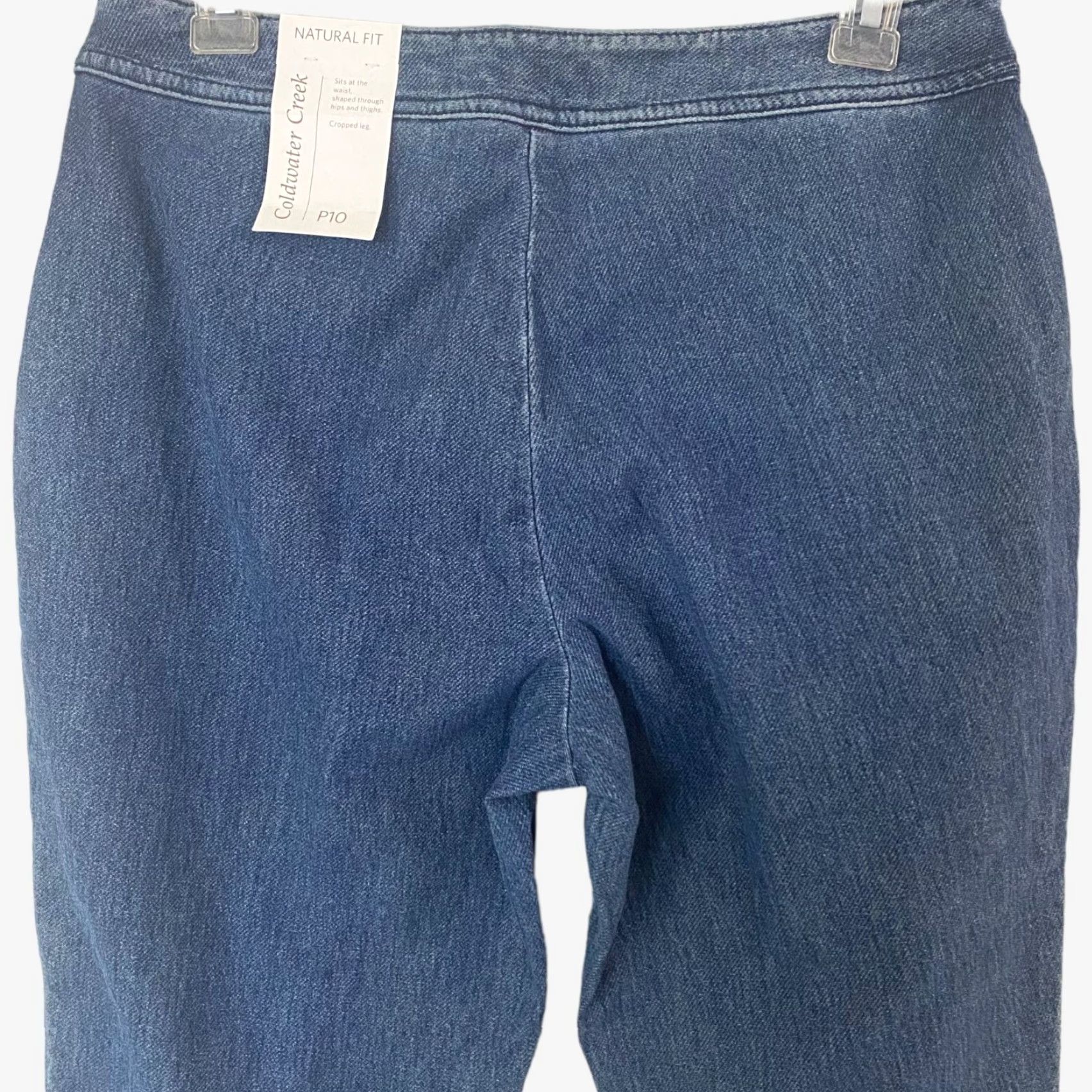 Coldwater Creek Coldwater Creek Jeans Cropped Side-Zip Blue Denim Women's Petite P10 Stretch New Size 32" / US 10 / IT 46 - 6 Thumbnail