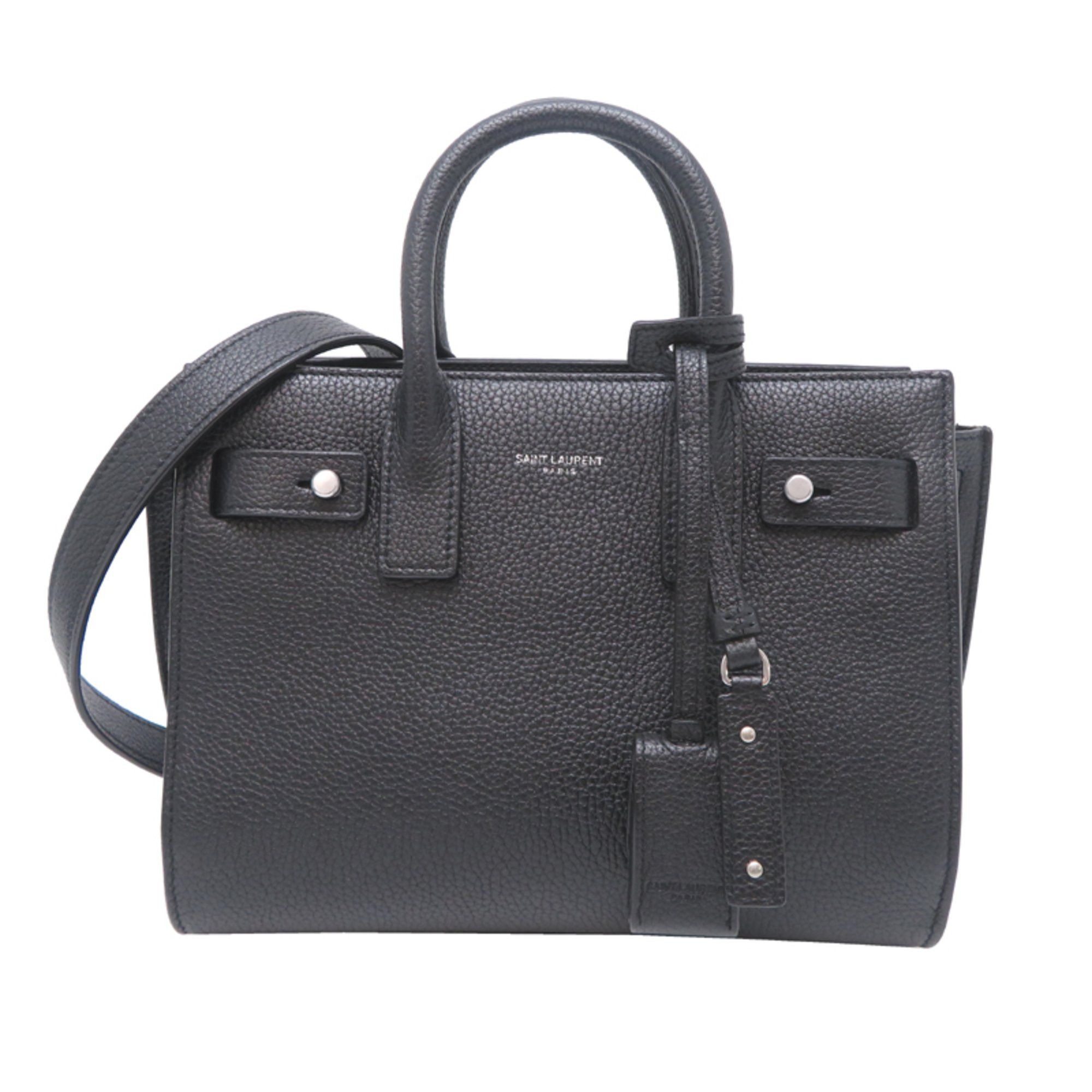 Saint Laurent Paris Saint Laurent Paris Sac de Jour Baby Women's Handbag 485019 Leather Black Size ONE SIZE - 1 Thumbnail