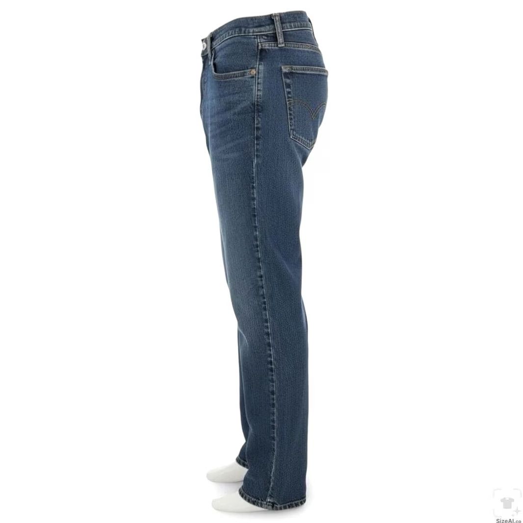Levi's Levi's 511 Jeans Mens 32x32 Blue Medium Wash Slim Tapered Stretch Denim Zip Fly Size US 32 / EU 48 - 3 Thumbnail