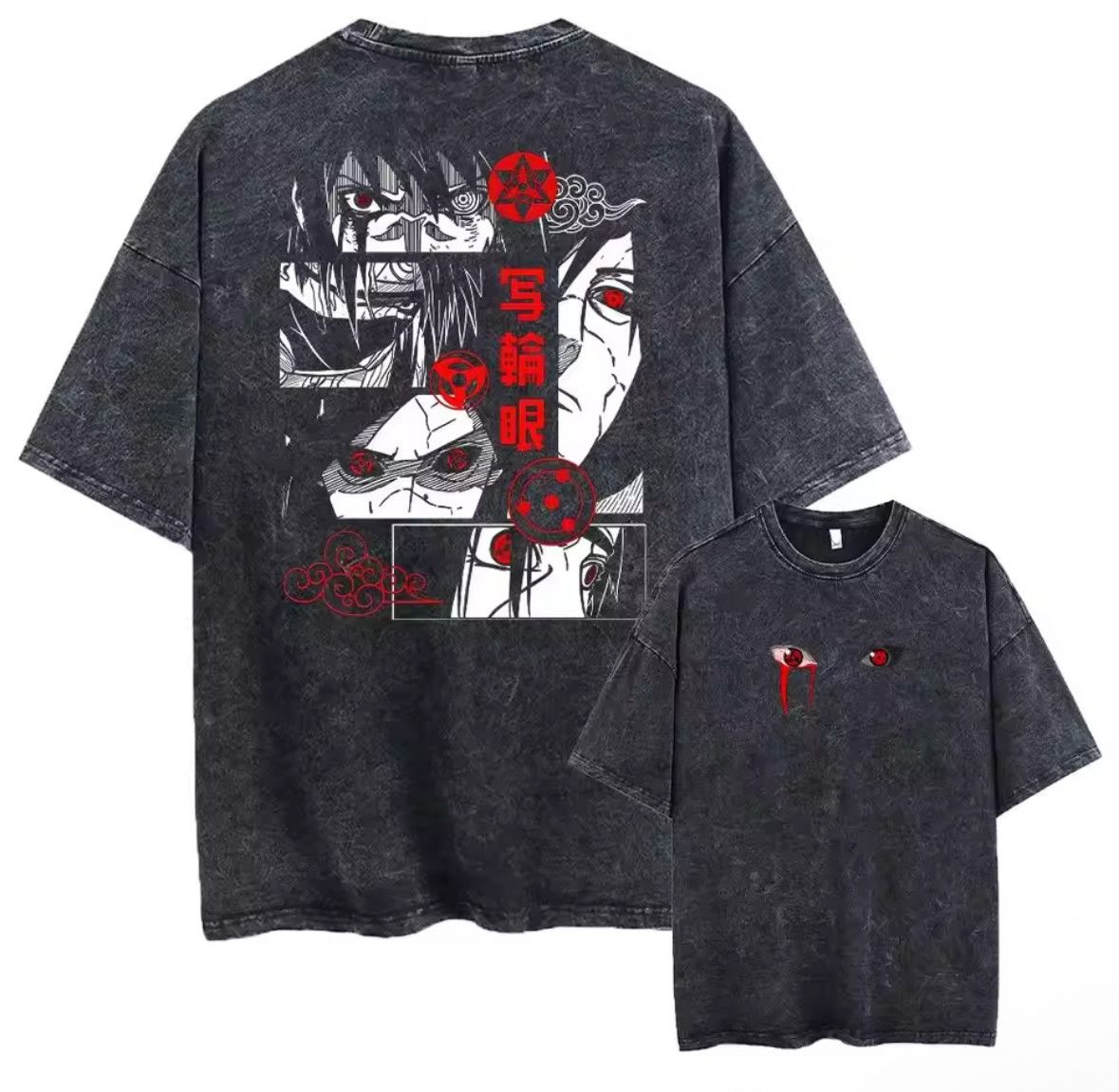 Japanese Brand Japanese Anime Y2K Narutoo Ropa Hombre Washed T-Shirt Size US M / EU 48-50 / 2 - 1 Thumbnail