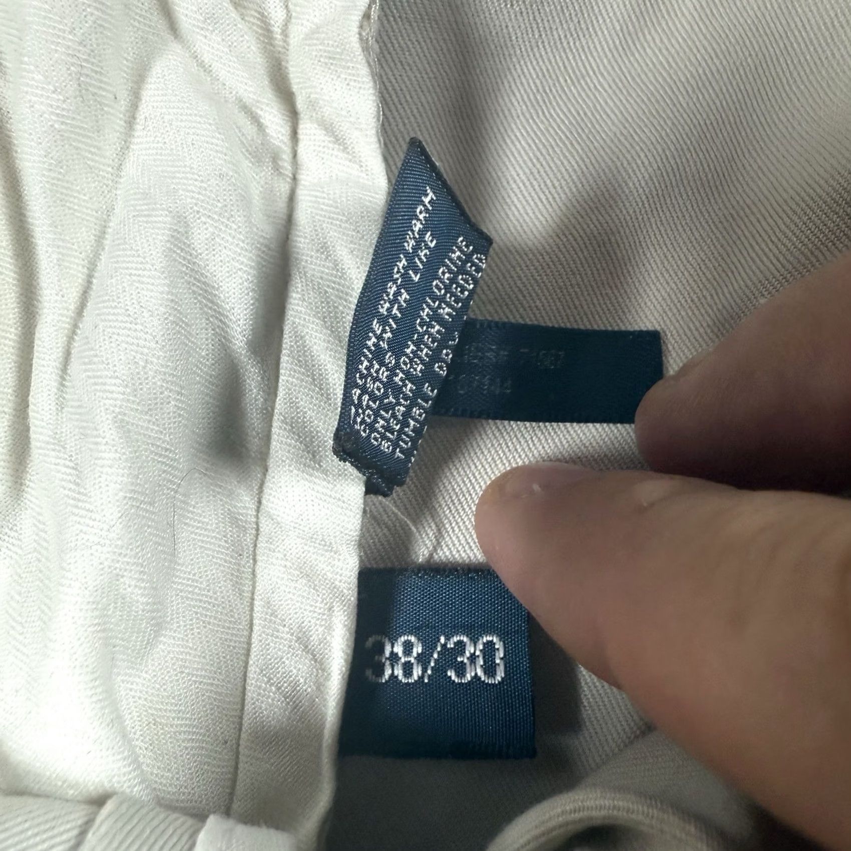 Polo Ralph Lauren VINTAGE Polo Ralph Lauren Pants Dress Mens 34x29 Ivory Linen Straight Chino 34 Mens Size US S / EU 44-46 / 1 - 6 Thumbnail
