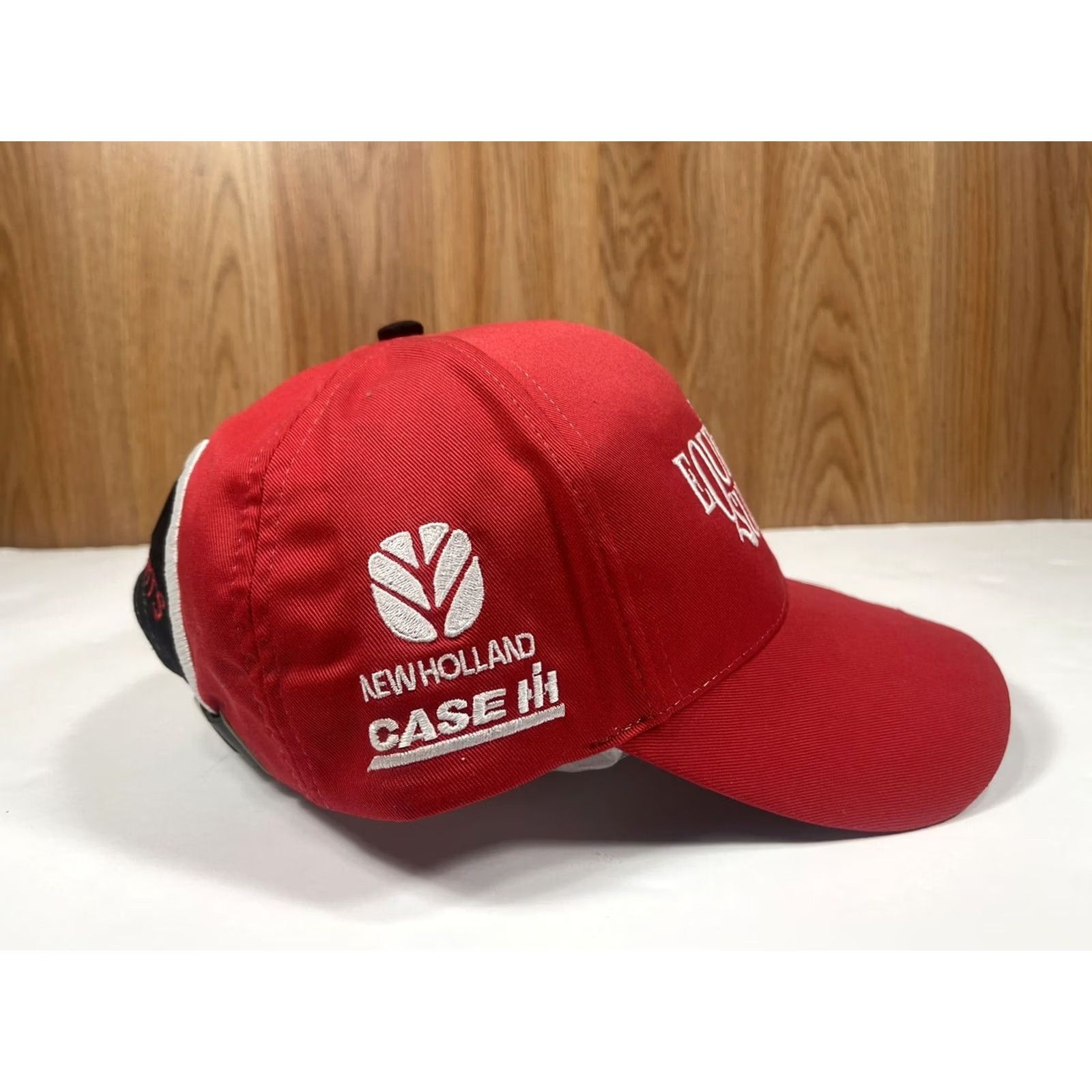 Equipment Professional Image Leather Strap Back Red Hat Cap Mens Adjustable Classic Logo Size ONE SIZE - 6 Thumbnail