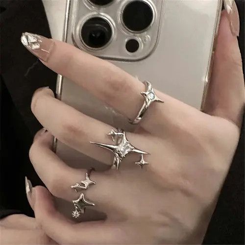 Other Cute Star Open Ring Size ONE SIZE - 2 Thumbnail