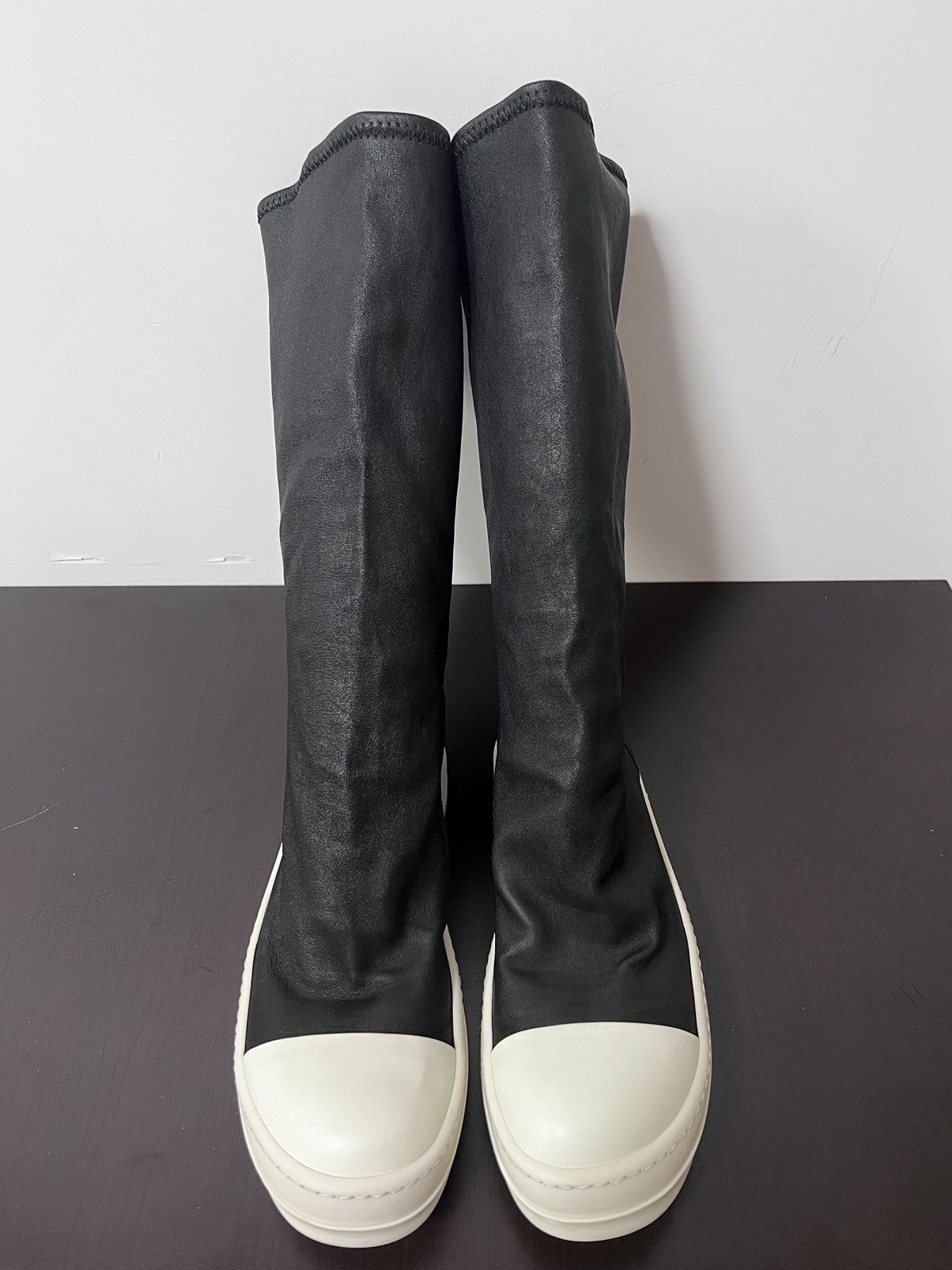 Rick Owens Rick owens mainline leather mid sock boots sz37 Size US 7 / IT 37 - 3 Thumbnail