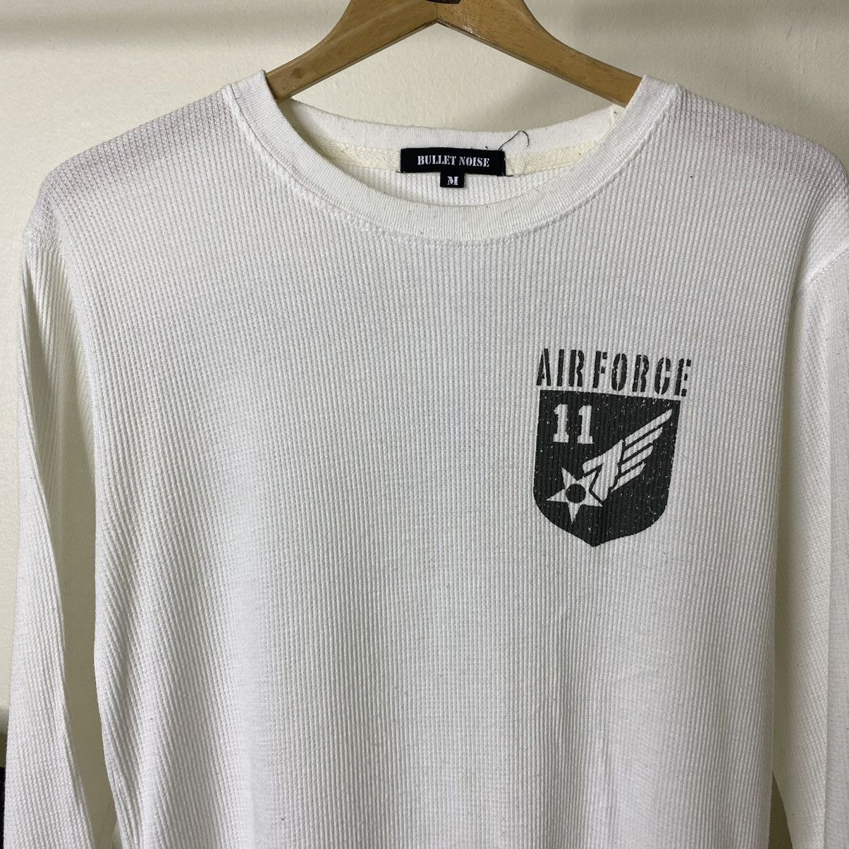Bullet Noise × Buzz Rickson's Bullet Noise x Elmendorf Air Force Base Waffle L/S T Shirt Size US M / EU 48-50 / 2 - 7 Thumbnail