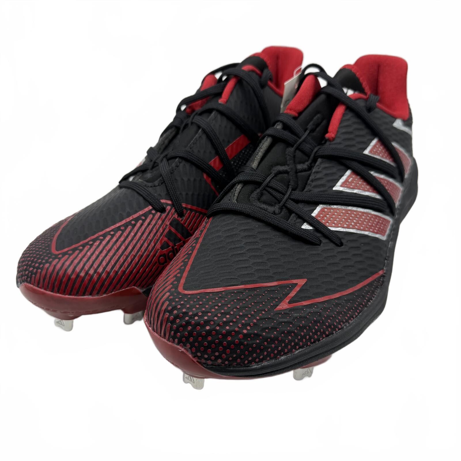 Adidas Adidas adizero Afterburner 7 Baseball Cleats Black Red Size ONE SIZE - 2 Thumbnail