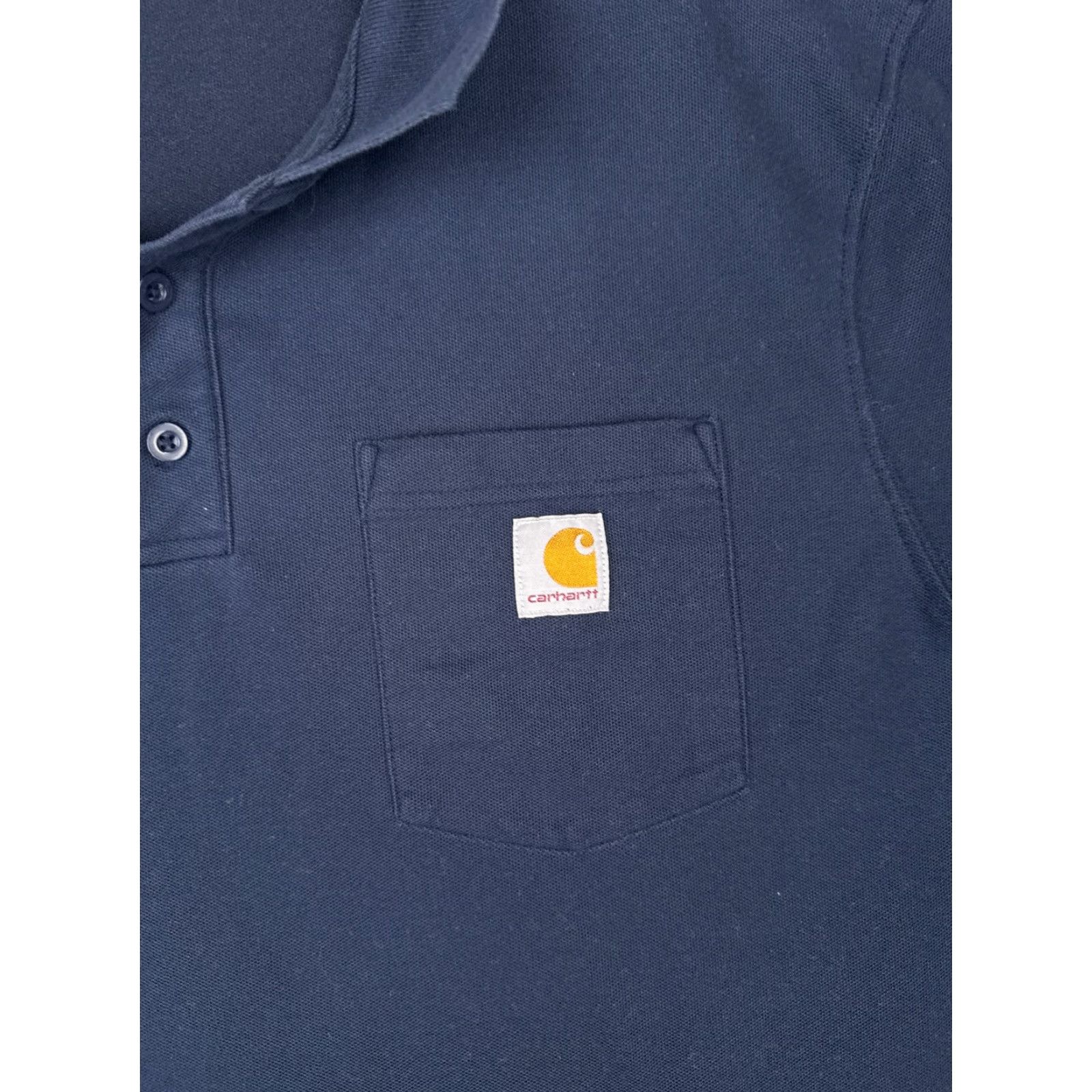 Carhartt Carhartt Polo Shirt Men XL Blue Pocket Poly Blend Workwear T-Shirt Polo Short Sleeve Regular Fit Mens Size US XL / EU 56 / 4 - 6 Thumbnail