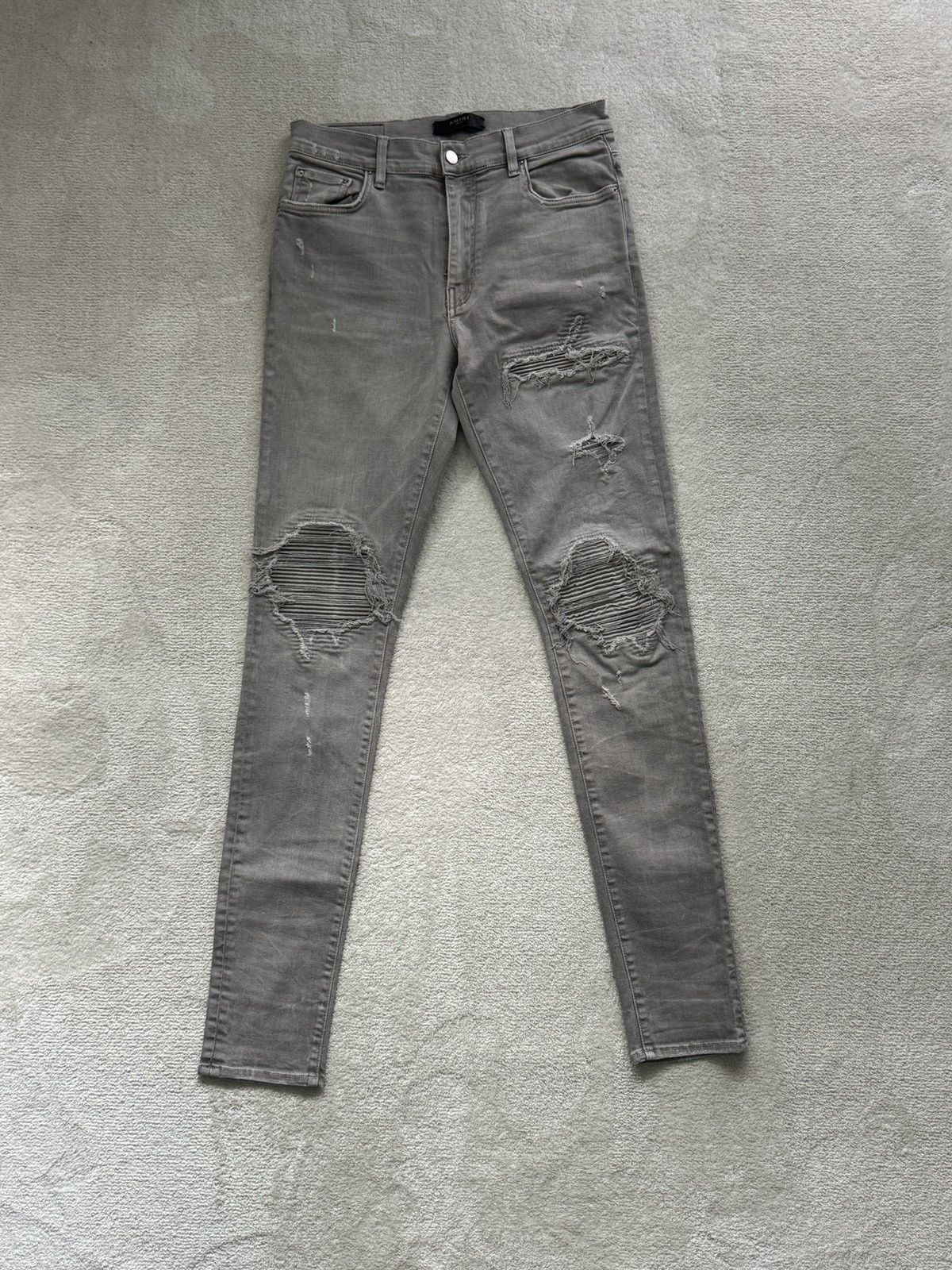 Amiri Mx 1 Jeans Grey | Grailed