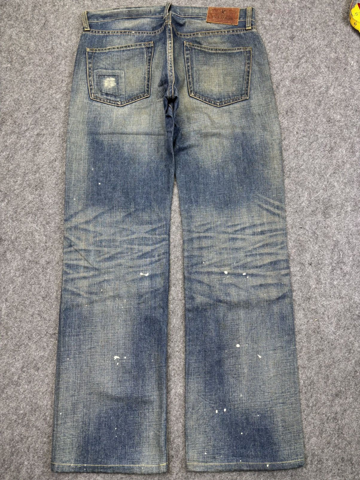 Japanese Brand 💥Sick💥Back Number Patchwork Paint Splatter Denim F864 Size US 34 / EU 50 - 19 Thumbnail