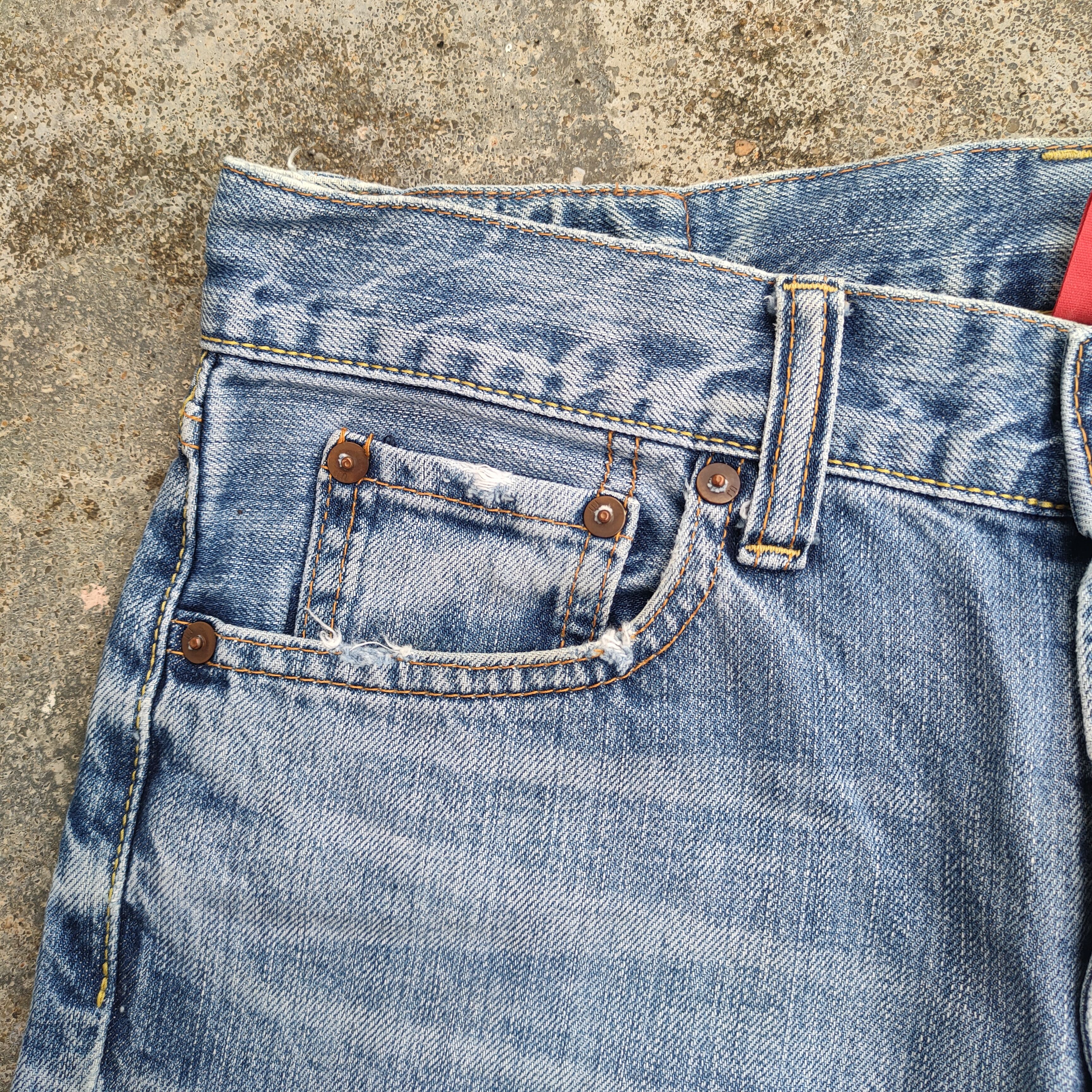 Japanese Brand × Jean × Vintage VINTAGE JAPANESE FADED BLUE DENIM JEANS PANTS Size US 30 / EU 46 - 5 Thumbnail