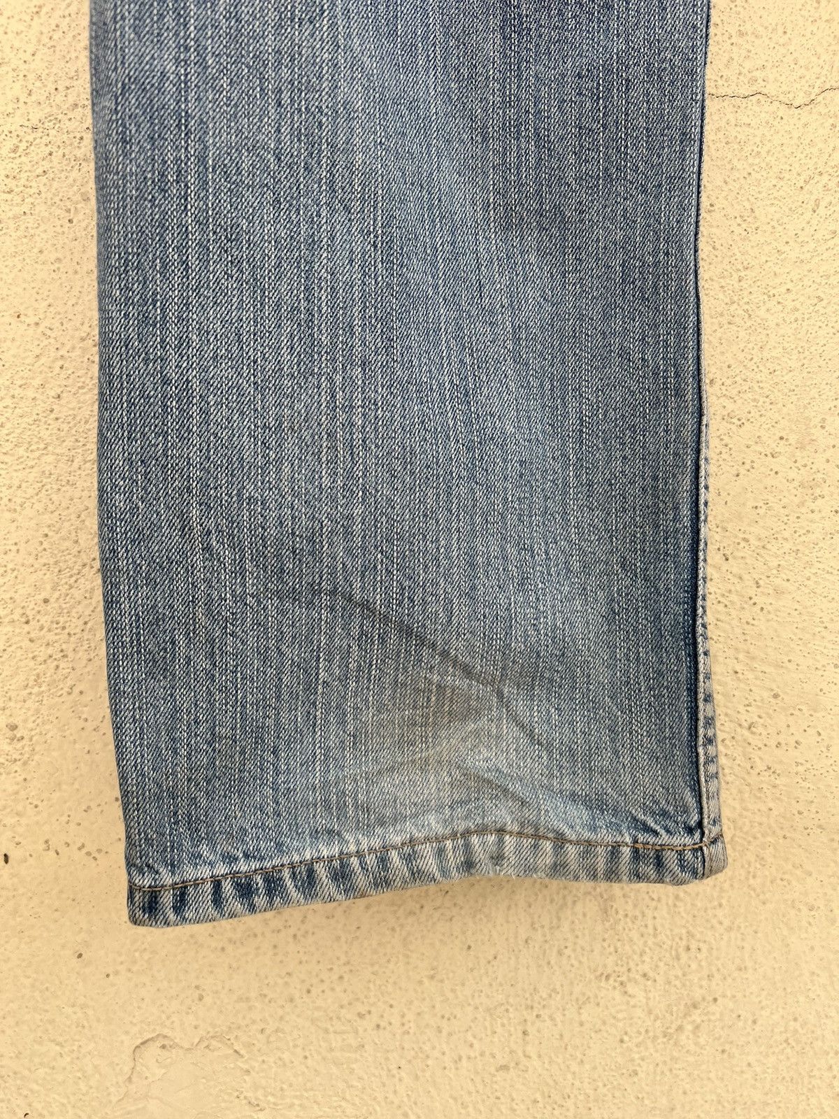 Evisu Vintage Evisu Distressed Fade Denim Double Knee Jeans Size US 31 - 19 Thumbnail
