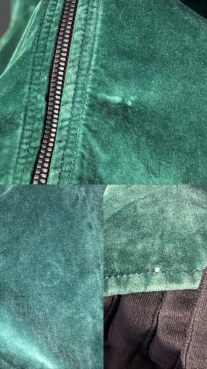 Hugo Boss Hugo Boss velur shirt damtik zip jacket dark green Size US M / EU 48-50 / 2 - 7 Thumbnail