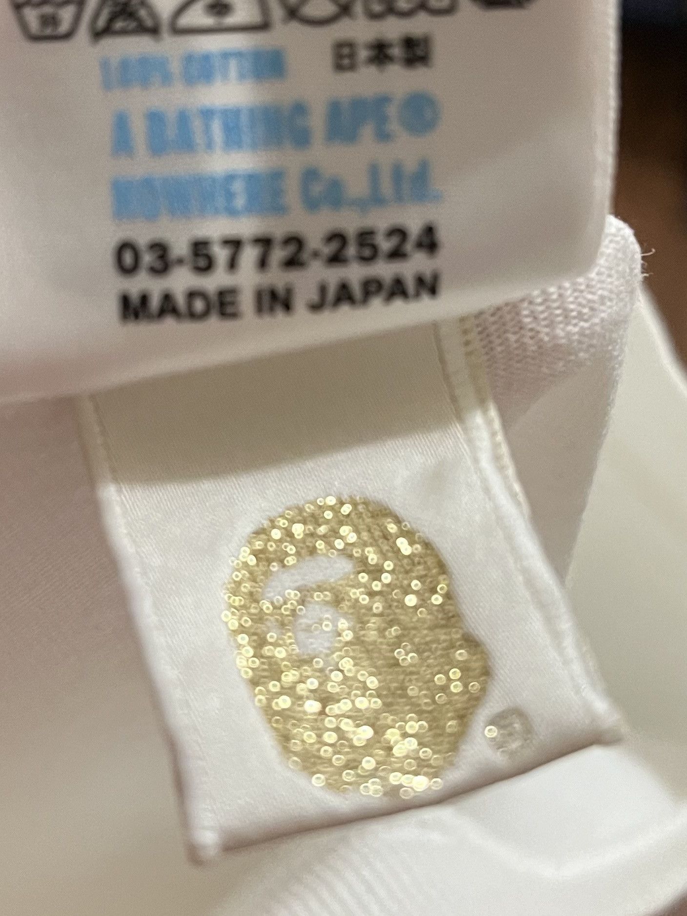 Bape Bape camo logo tee shirt Size US XL / EU 56 / 4 - 6 Thumbnail