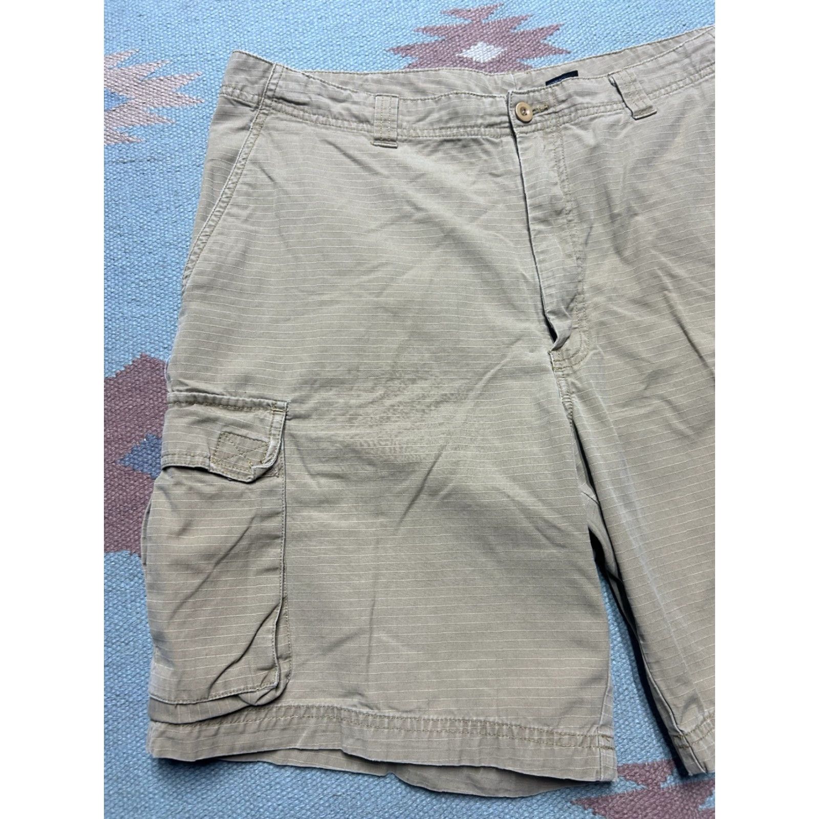 Vintage Emergency Exit cargo shorts Men’s 36 lightweight cotton ripstop khaki tan hiking Beige Summer Size US 36 / EU 52 - 3 Thumbnail