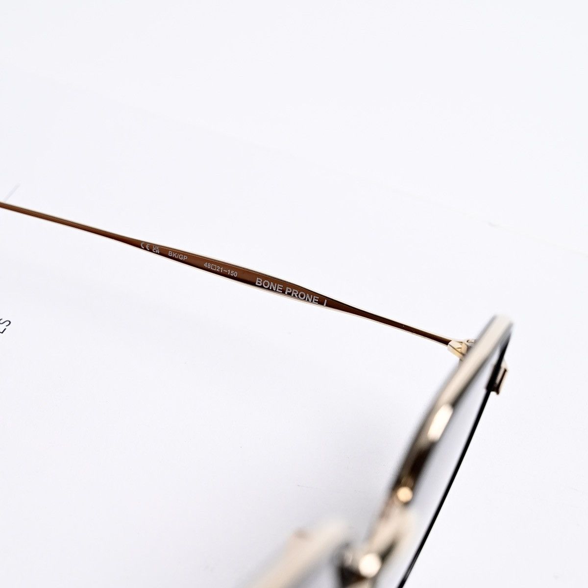 『CHROME BONE PRONE I』 Chrome Hearts Bone Prone I BK-GP Frame - SHENGLI ROAD MARKET