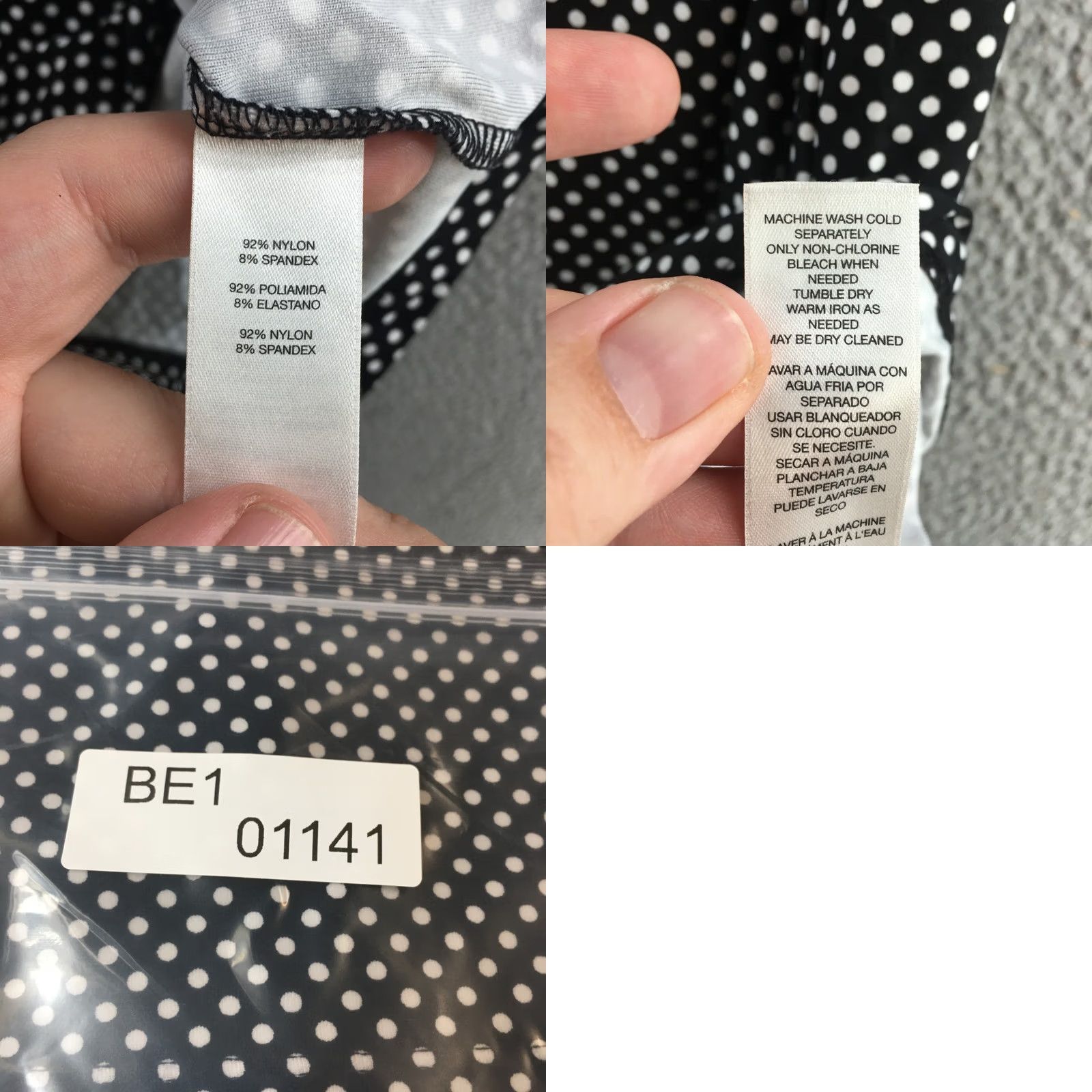 Vintage Chico's Blouse Womens 2 Black White Polka Dot Scoop Neck Sleeveless Pullover Top Size XS / US 0-2 / IT 36-38 - 9 Thumbnail