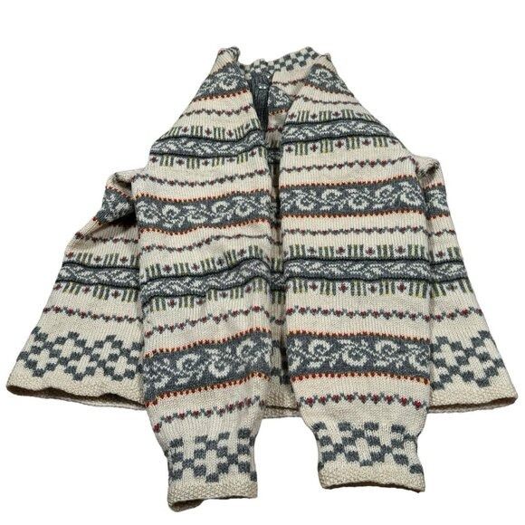 Handmade VTG Handmade in Norway Wool Cardigan Nordic Fair Isle Sweate Size M / US 6-8 / IT 42-44 - 7 Thumbnail