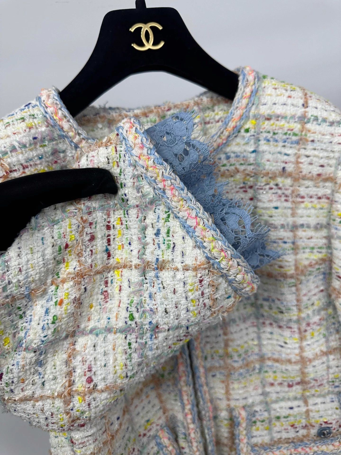Chanel Chanel Beach Lace Tweed Jacket FR36 Removable Cuffs Size XS / US 0-2 / IT 36-38 - 4 Thumbnail