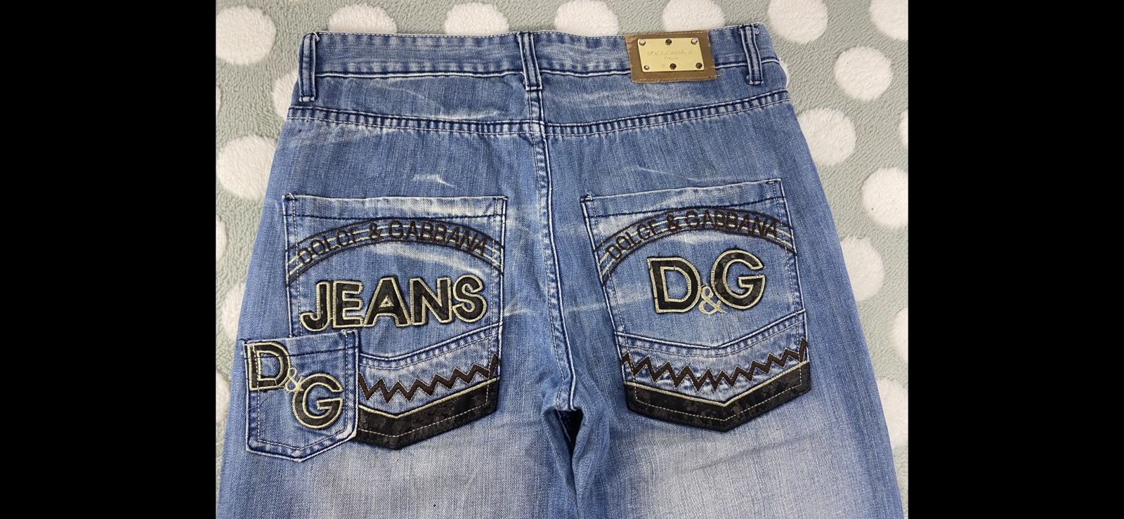 Dolce & Gabbana VINTAGE Y2K-era DOLCE &GABBANA JEANS BUTTONFLY Size US 34 / EU 50 - 21 Thumbnail