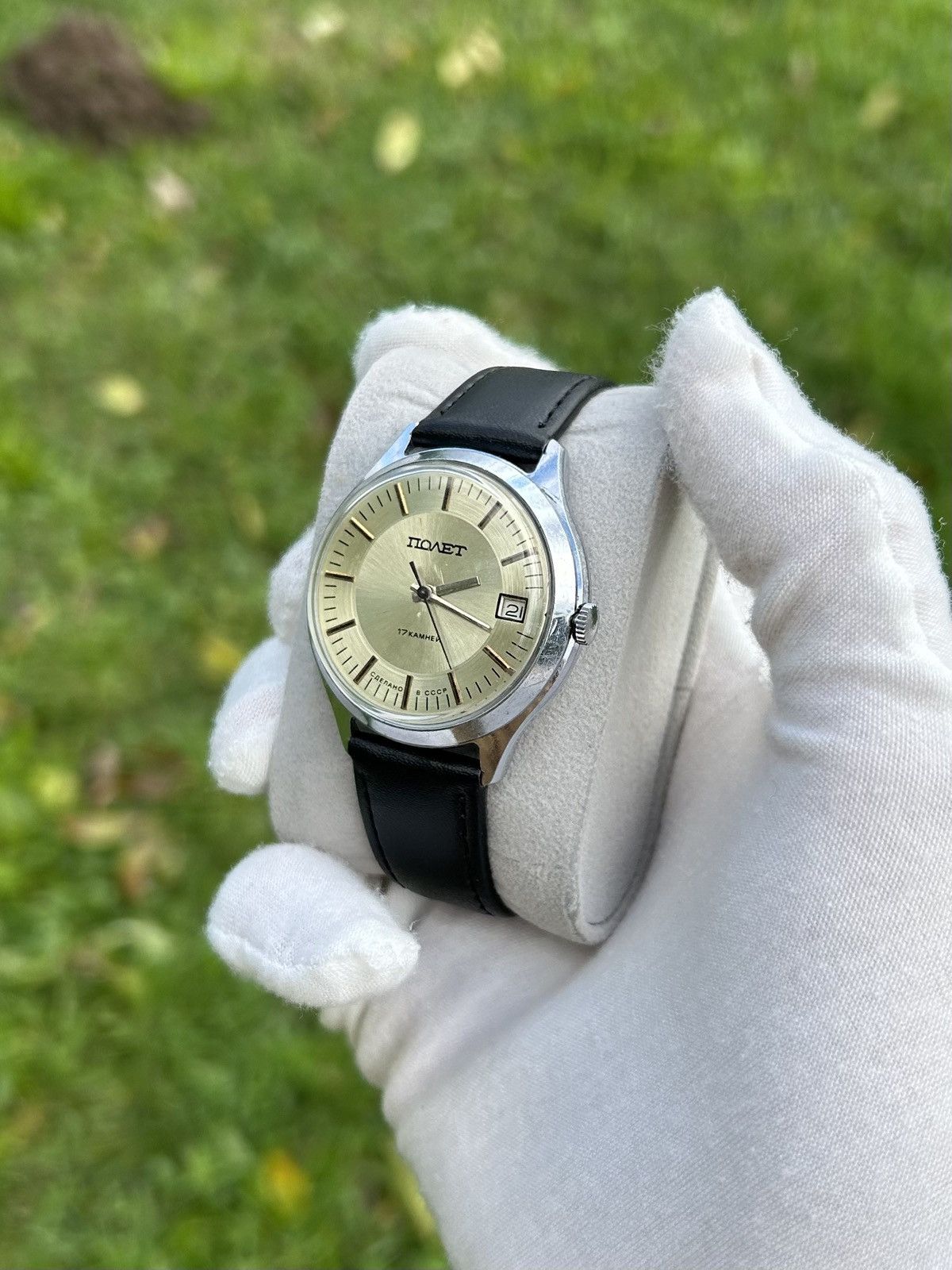Vintage Vintage Watch Poljot Mechanical Authentic USSR Soviet 1980s Size ONE SIZE - 4 Thumbnail