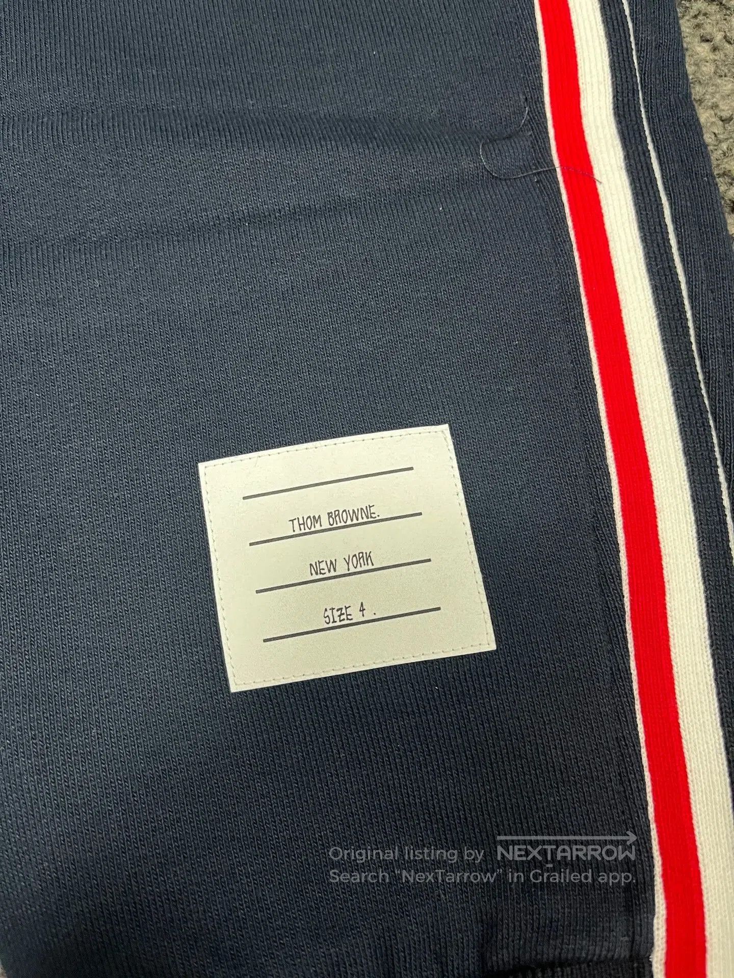Thom Browne Thom Browne Navy Side Stripe Sweatpants. Size US 34 / EU 50 - 5 Thumbnail