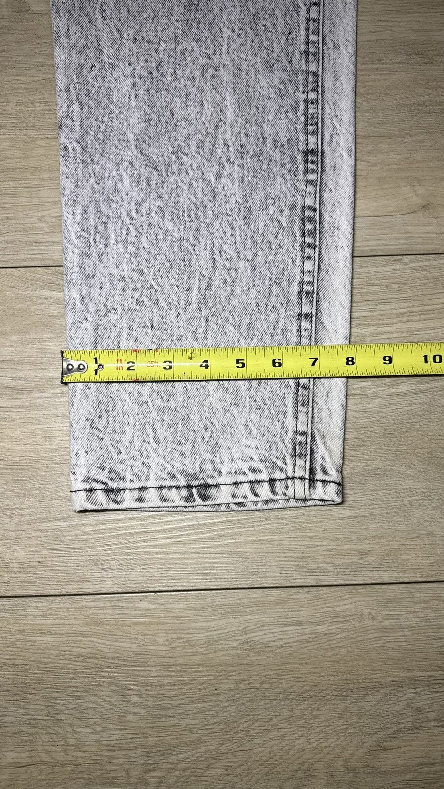 Lee Vintage 1990s Women’s Lee Acid Wash 30 x 30 Straight Denim Size 30" / US 8 / IT 44 - 5 Thumbnail