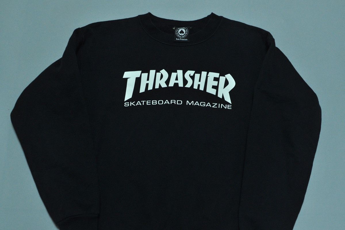 Thrasher Thrasher sweatshirt black vintage skateboard y2k Size US S / EU 44-46 / 1 - 4 Thumbnail