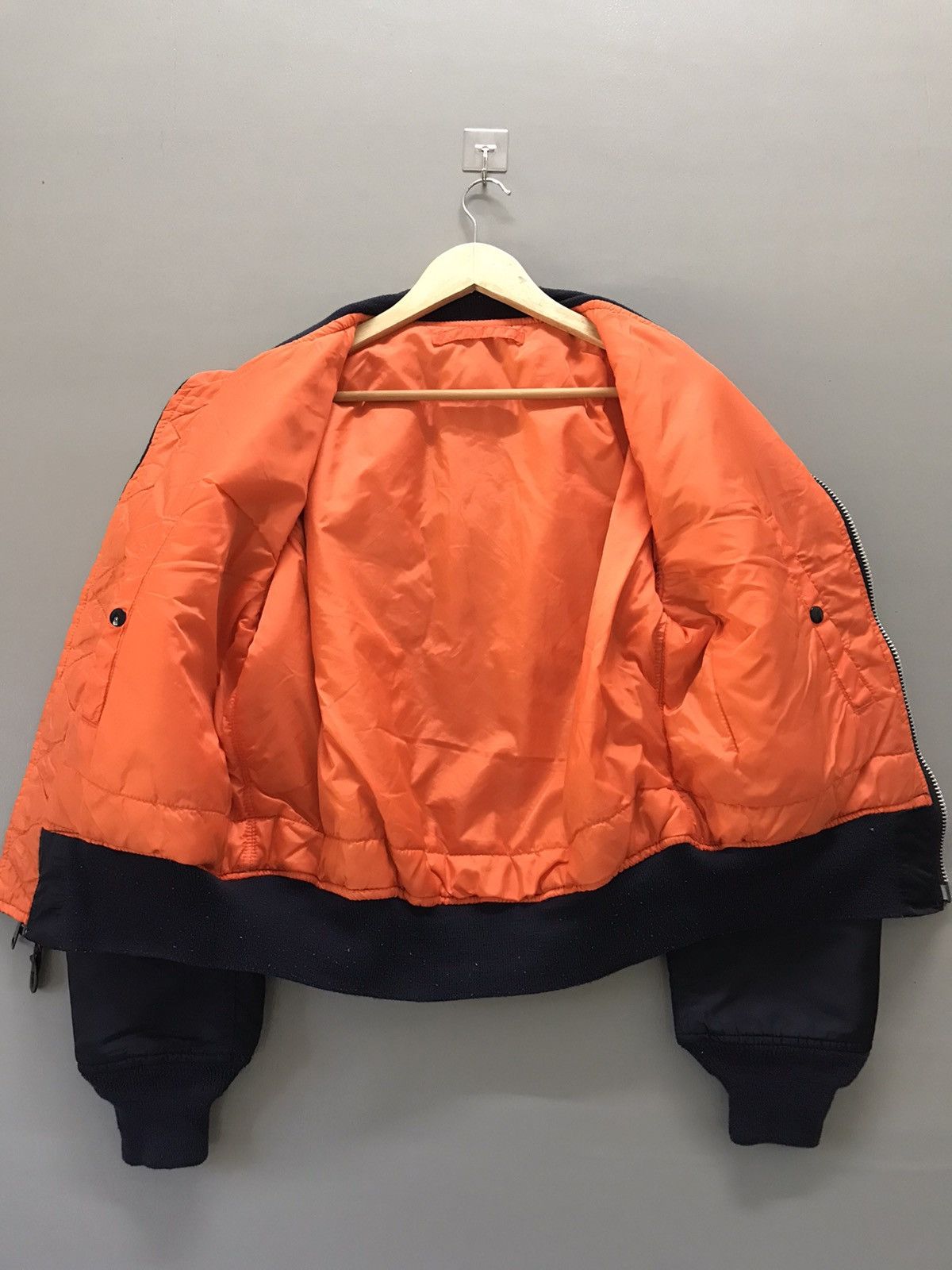 Alpha Industries Vintage Alpha Industries Leather Bomber MA-1 Jacket Size US M / EU 48-50 / 2 - 9 Thumbnail