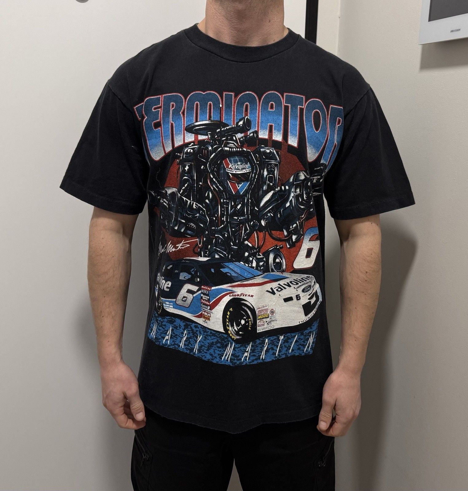 NASCAR Vintage Mark Martin Terminator T-Shirt Nascar Single Stitch Size US L / EU 52-54 / 3 - 1 Thumbnail